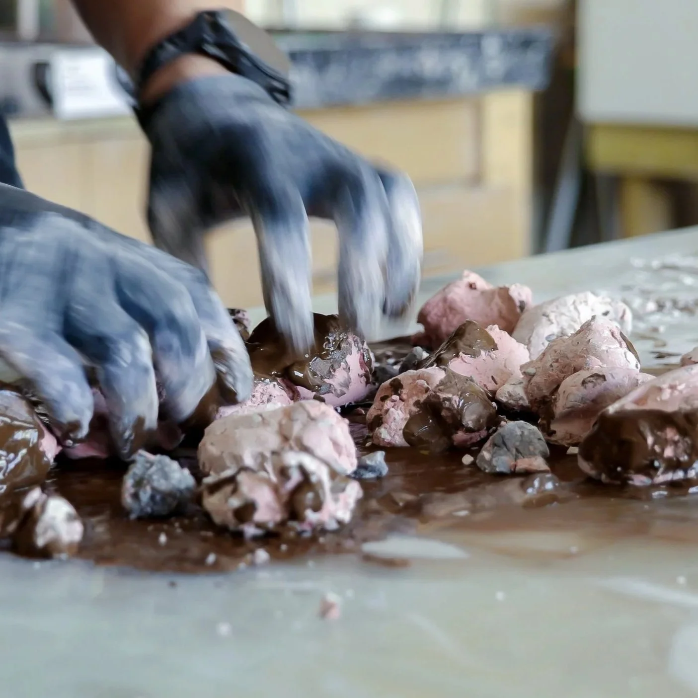 Scagliola process