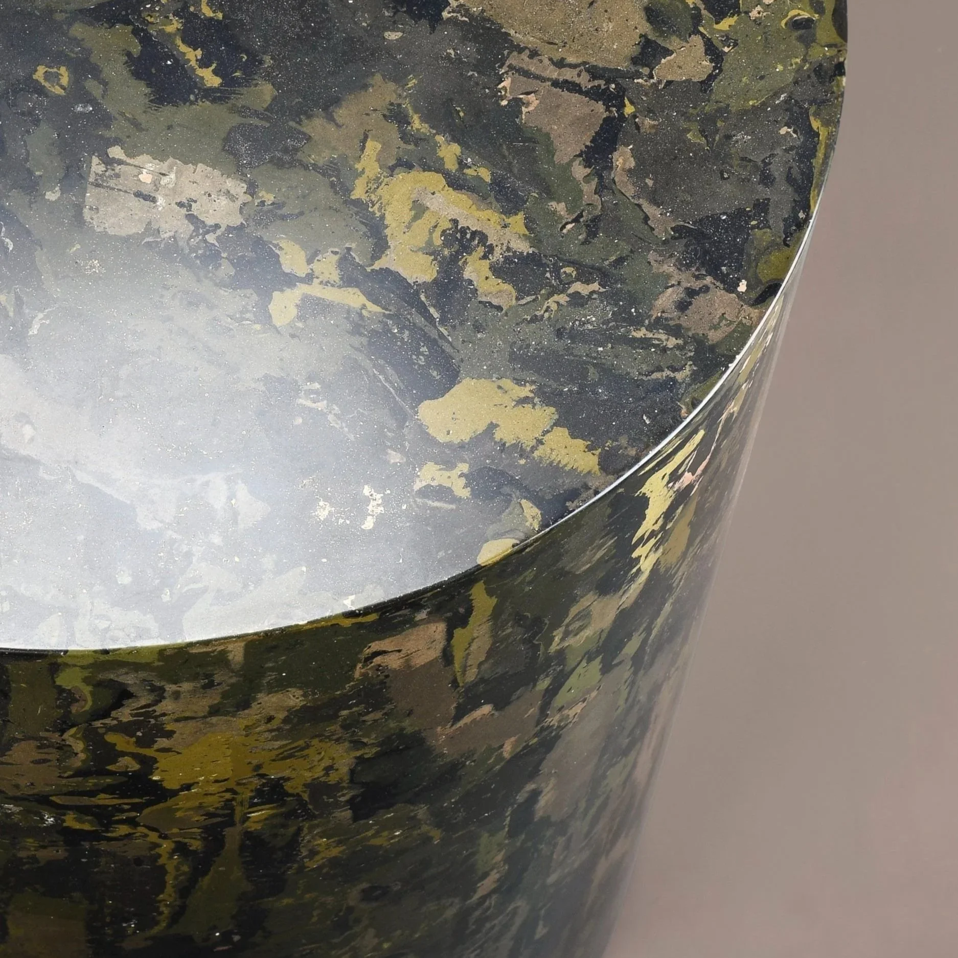 Scagliola Side Table - Mantle green