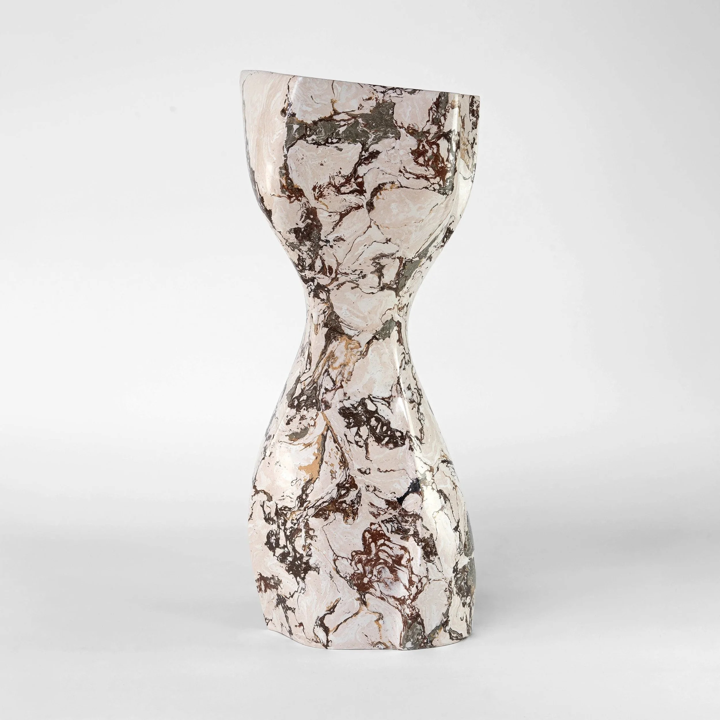 Calla | Handcrafted Scagliola Sculptural Uplight Lamp