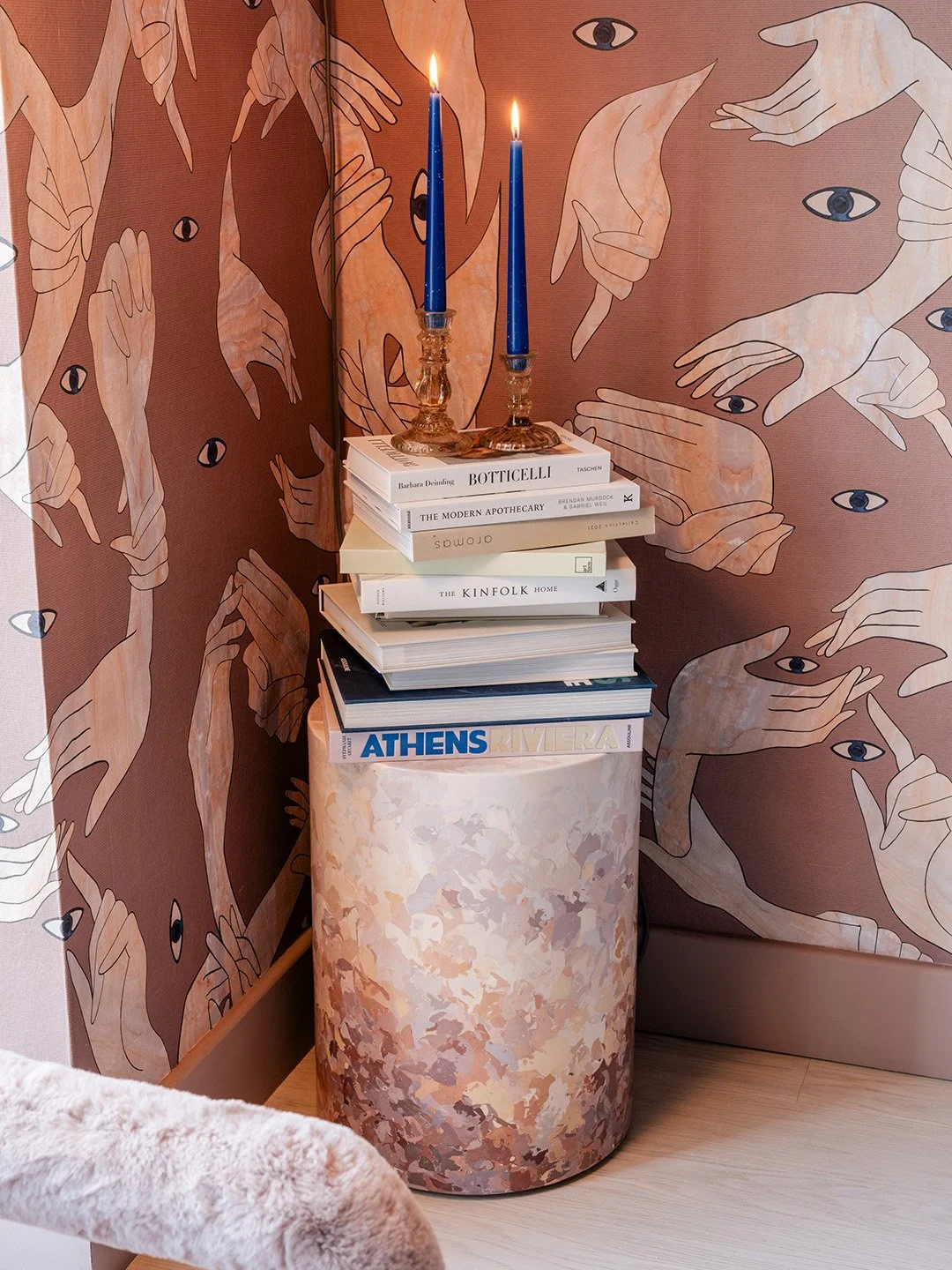 Scagliola Side Table. In Bloom