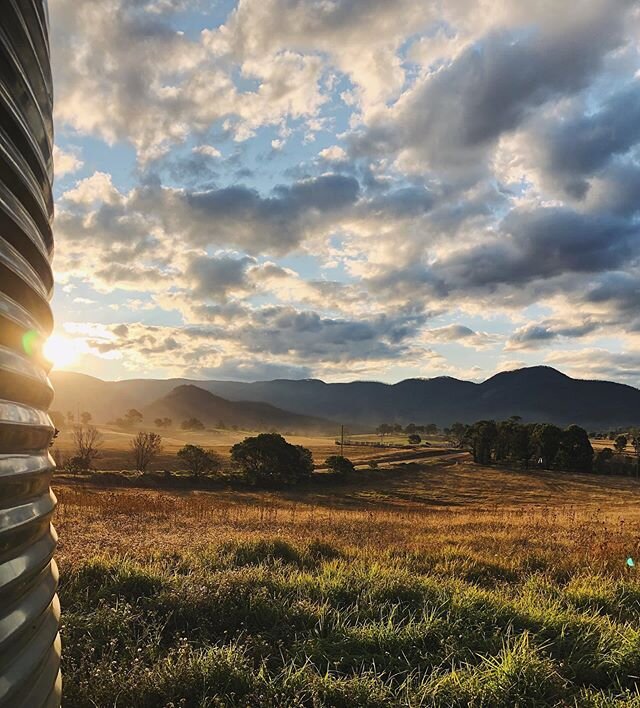 Sunset over Little Brown 🌾 #viewfromtheland