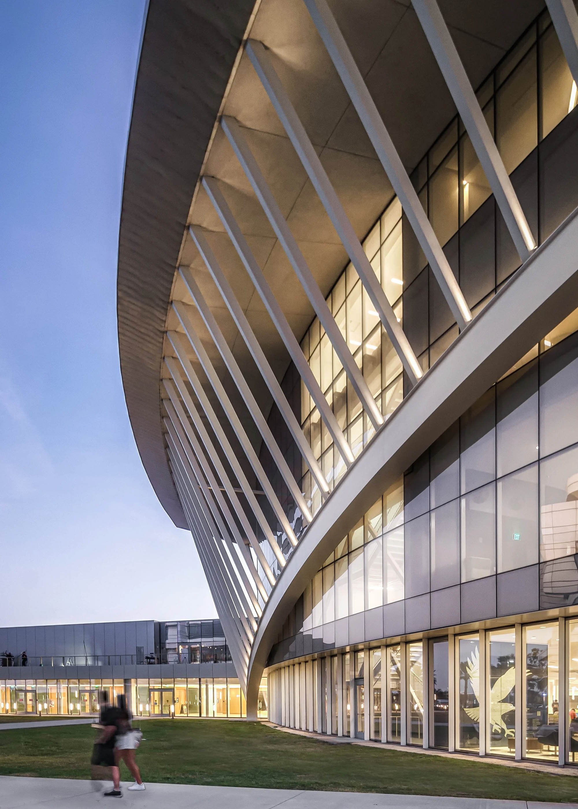 Twilight Exterior, Mori Hosseini Student Union - Daytona Beach