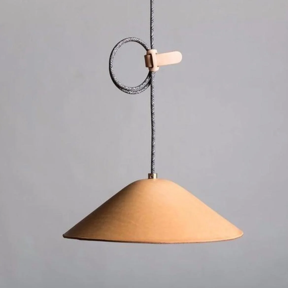 **Add to cart** Loving the simplicity of this stunning leather pendant light. Made by hand, one at a time by @iefrancis using Australian leather. This is definitely on my wish list 🧡