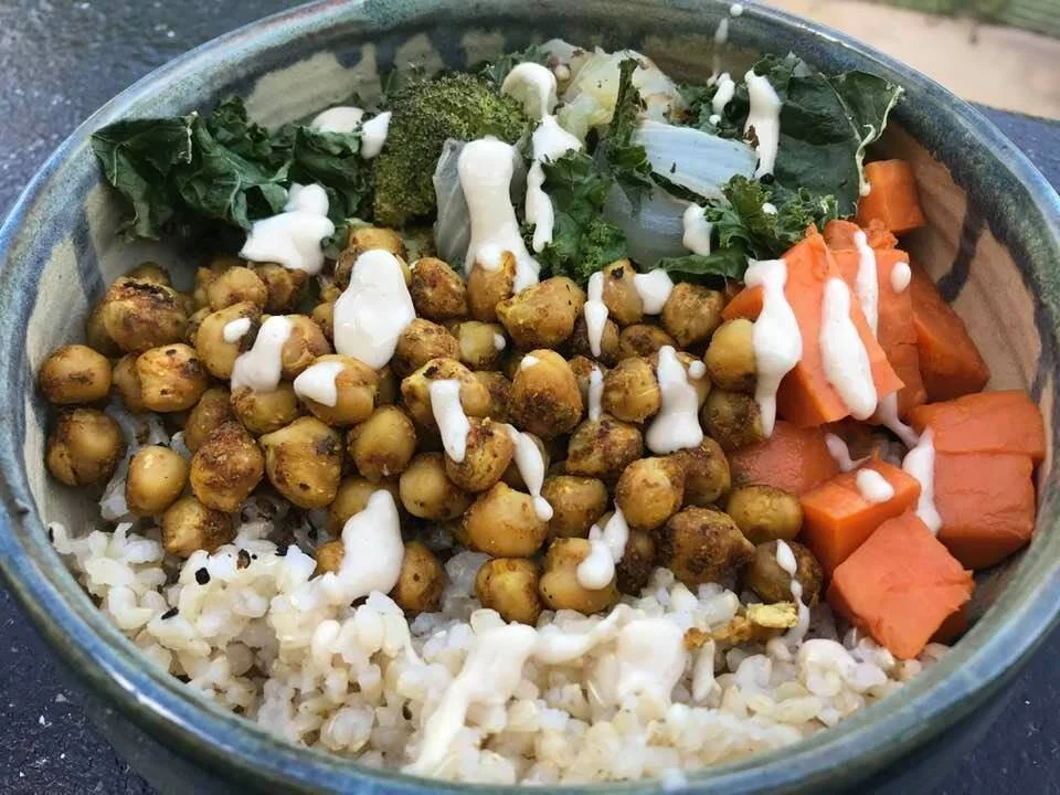 Sweet Potato Chickpea Buddha Bowl