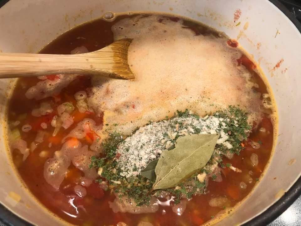 Spicy Sicilian Soup - Monkey and Me Kitchen Adventures