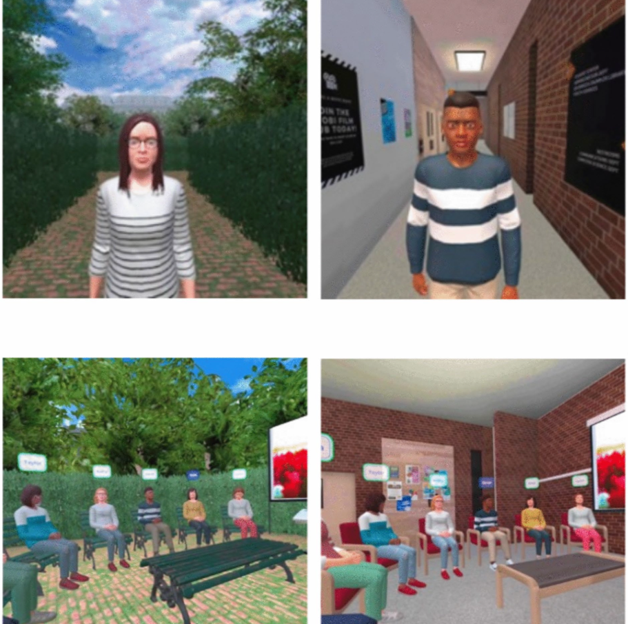 Enhancing social functioning using
multi-user, immersive virtual
reality
