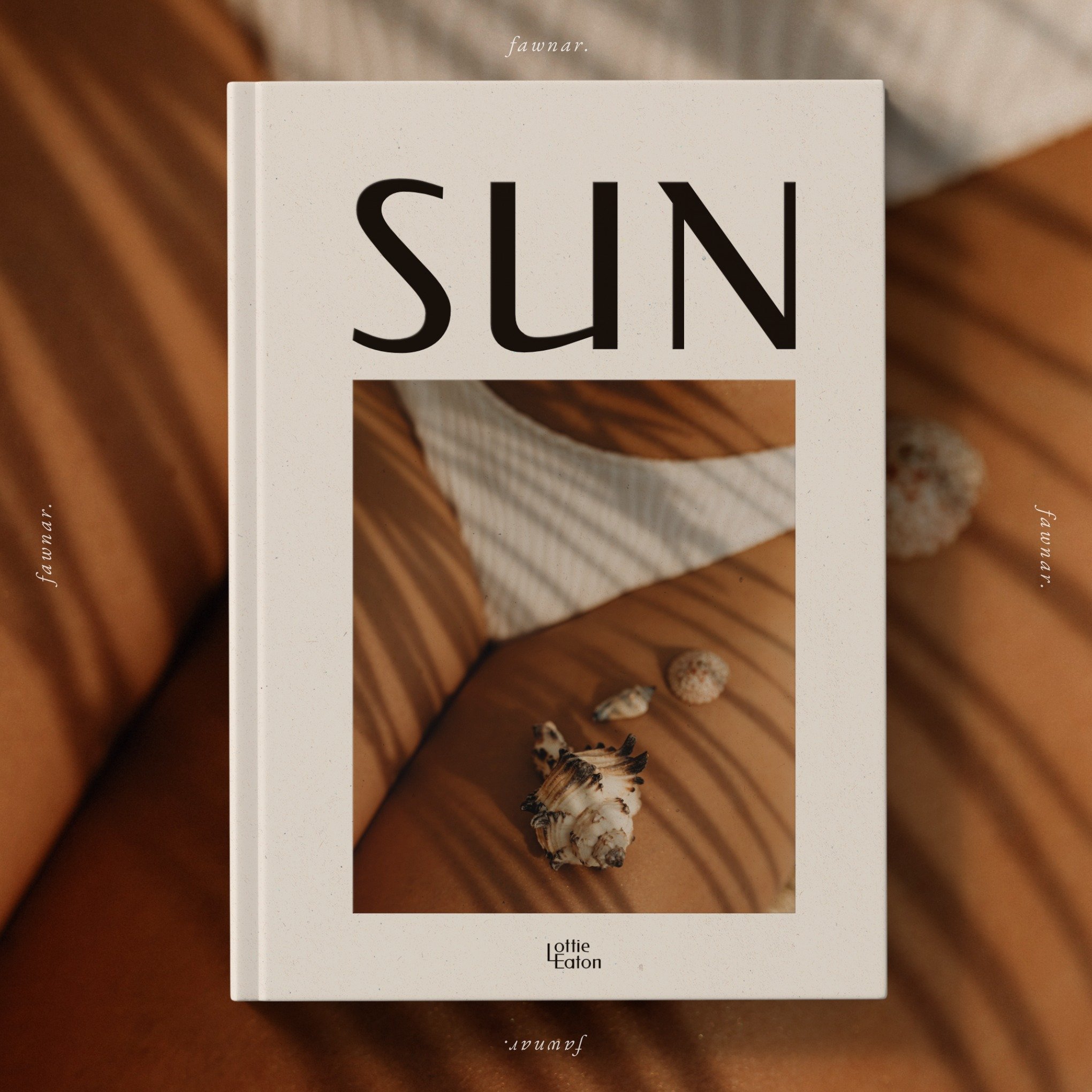 SUN - An aesthetic and minimal coffee table book design.

If you are after curated, aligned and warm designs, we're your people. 
At fawnar. we specialise in logo and branding, Squarespace website design, and wedding &amp; event stationery.

#fawnar 