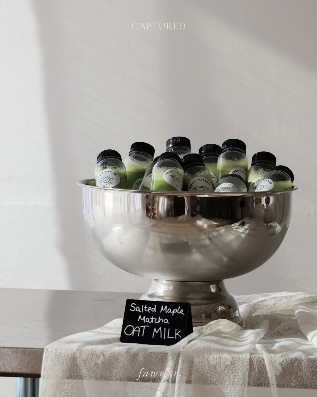 captured: for @teddysmatchacbr matcha party

silver buckets and sunlit shadows 🪩🍵

held at @graciasflowerstudio, we sipped @teddysmatchacbr and brought out the inner child with pass the parcel