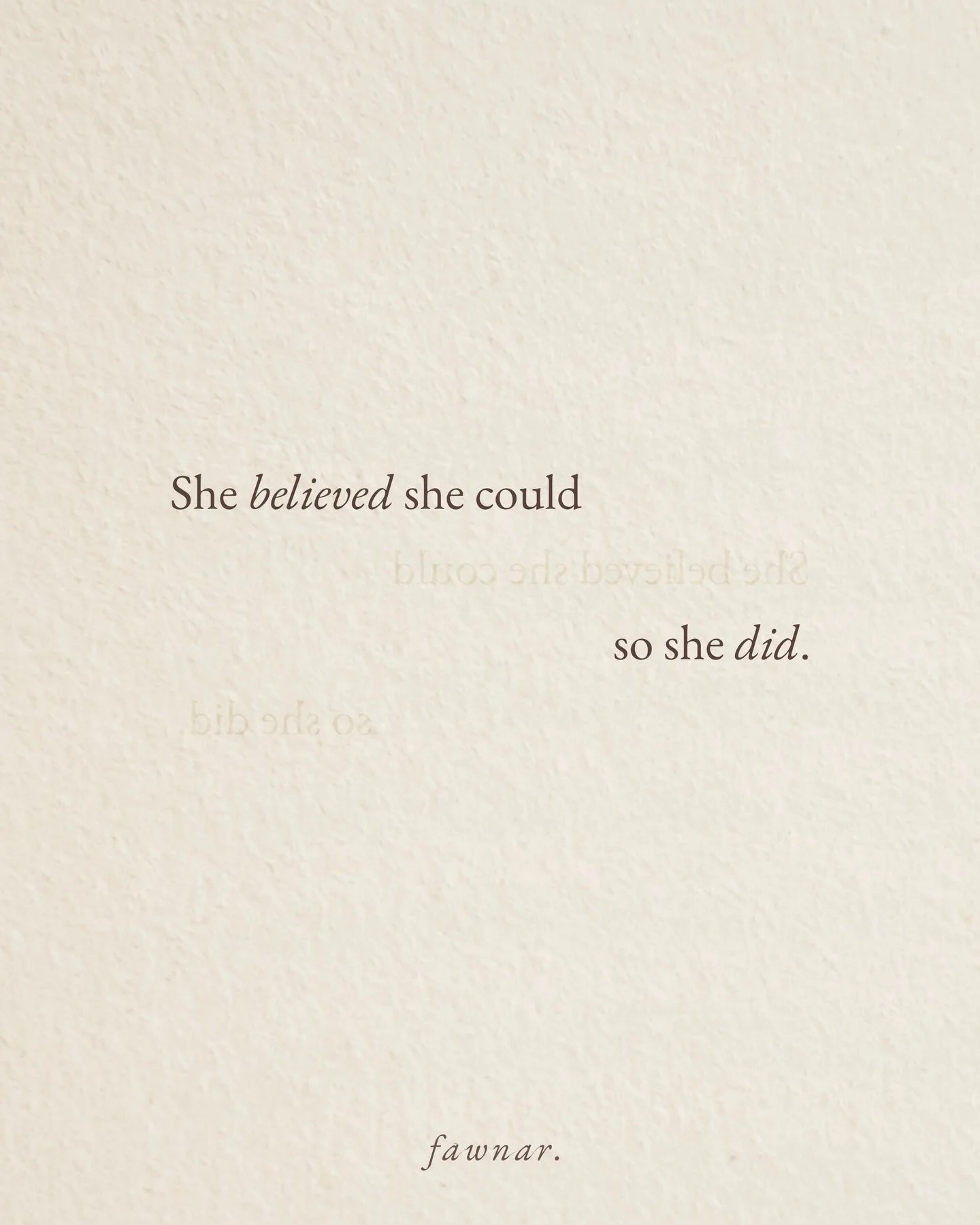 She believed she could so she did 🤎