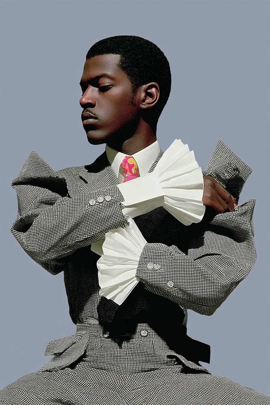Baroque_elegance_african_Model_monochrome_grey_suit_folds_hea_3a53167c-01d8-4e02-b122-b8f181b03d2e_1.png