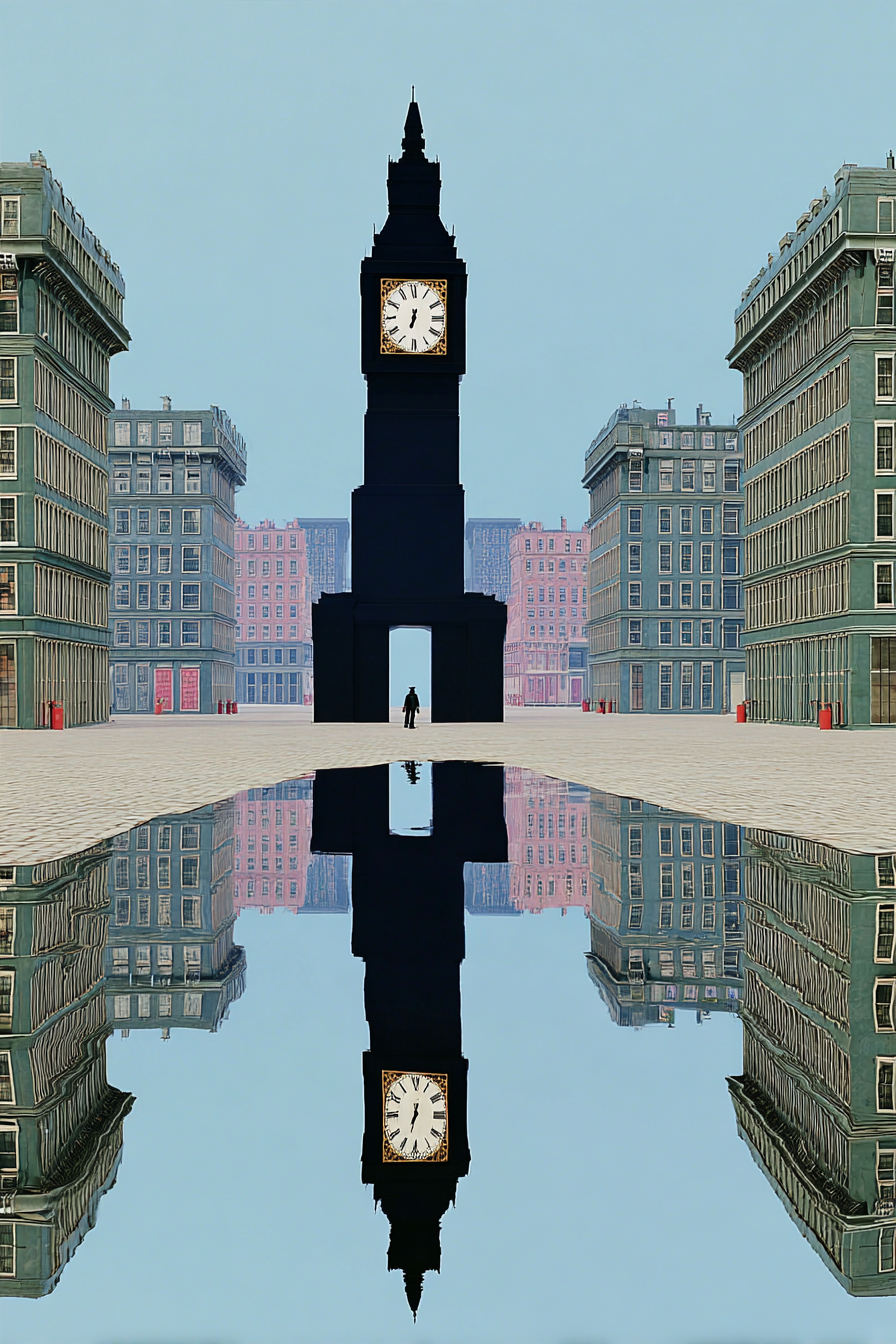A_massive_weeping_clock_towers_over_the_model_in_a_forgotten__09abaad9-fbcf-4fa5-a8b0-e5857ba1c307_3.png