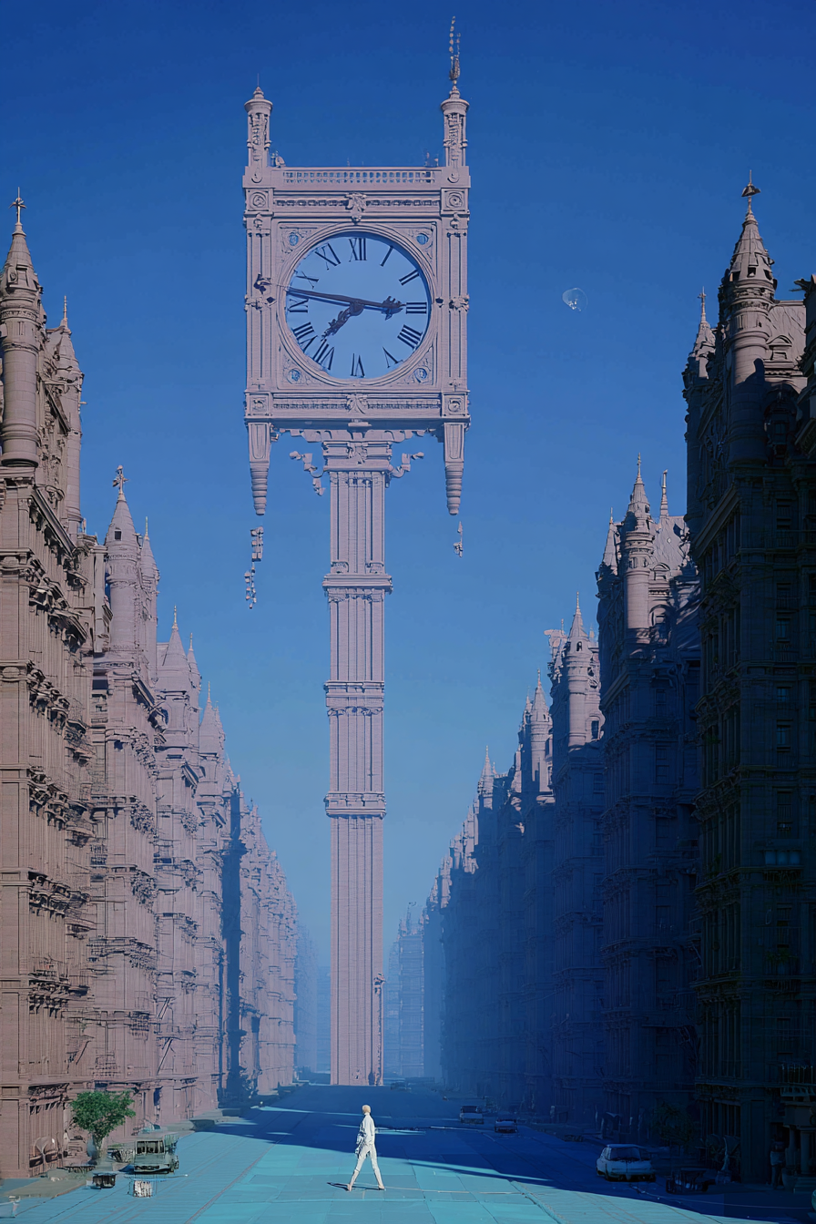 A_massive_weeping_clock_towers_over_the_model_in_a_forgotten__3b7f7a35-154a-44cf-98c4-fe56192f92ac_2.png