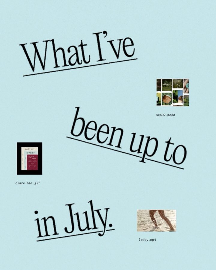 Admittedly, it&rsquo;s almost the end of August, but your girl has been busy working on some very fun projects and always seems to find herself with zero time (or creative juices) for this sad little Instagram grid.

So, here&rsquo;s to July ❤️&zwj;?