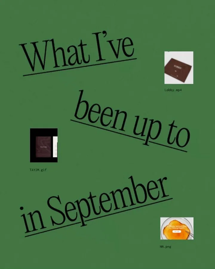 September was a busy one, with lots of fun projects, some I can finally share and some I still have to keep under wraps 👀

Plus a little painting and reading somewhere in between to keep my sanity. 

October, here we go ❤️&zwj;🔥