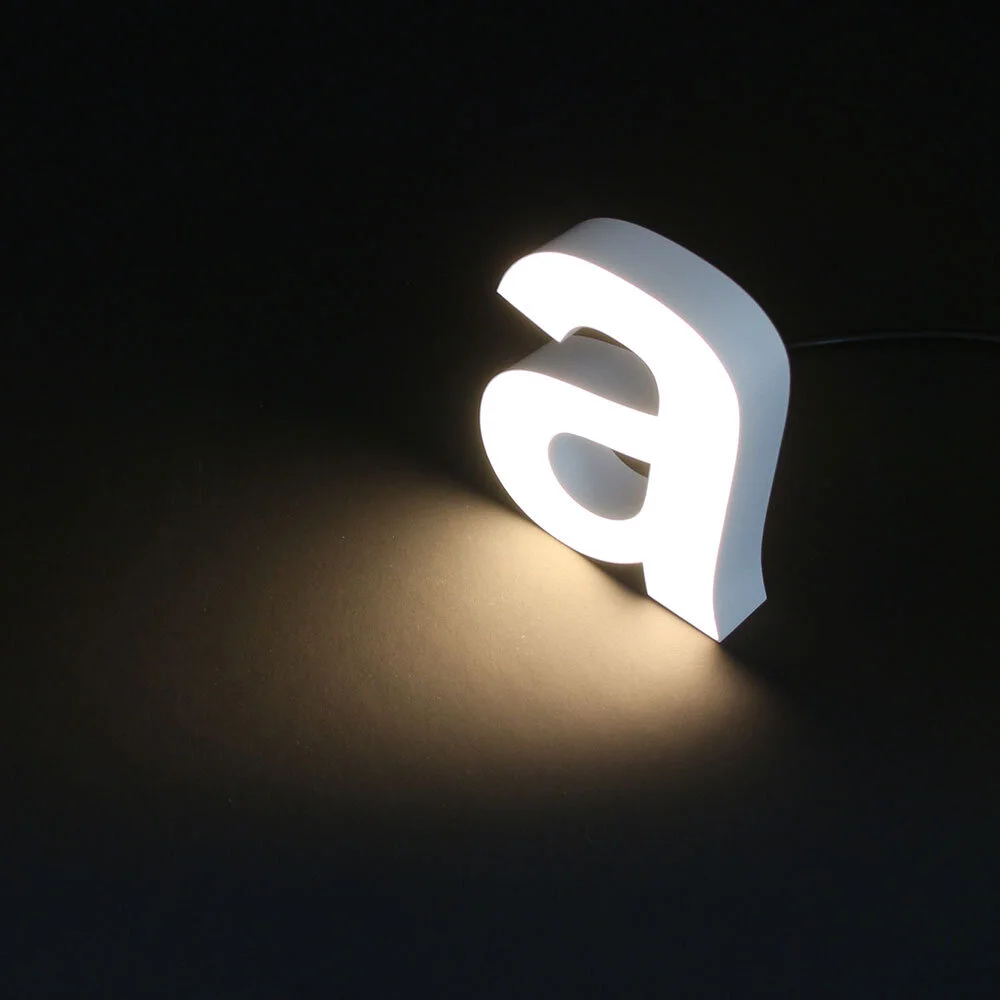 LED Illuminated House Number White Front-lit IP65