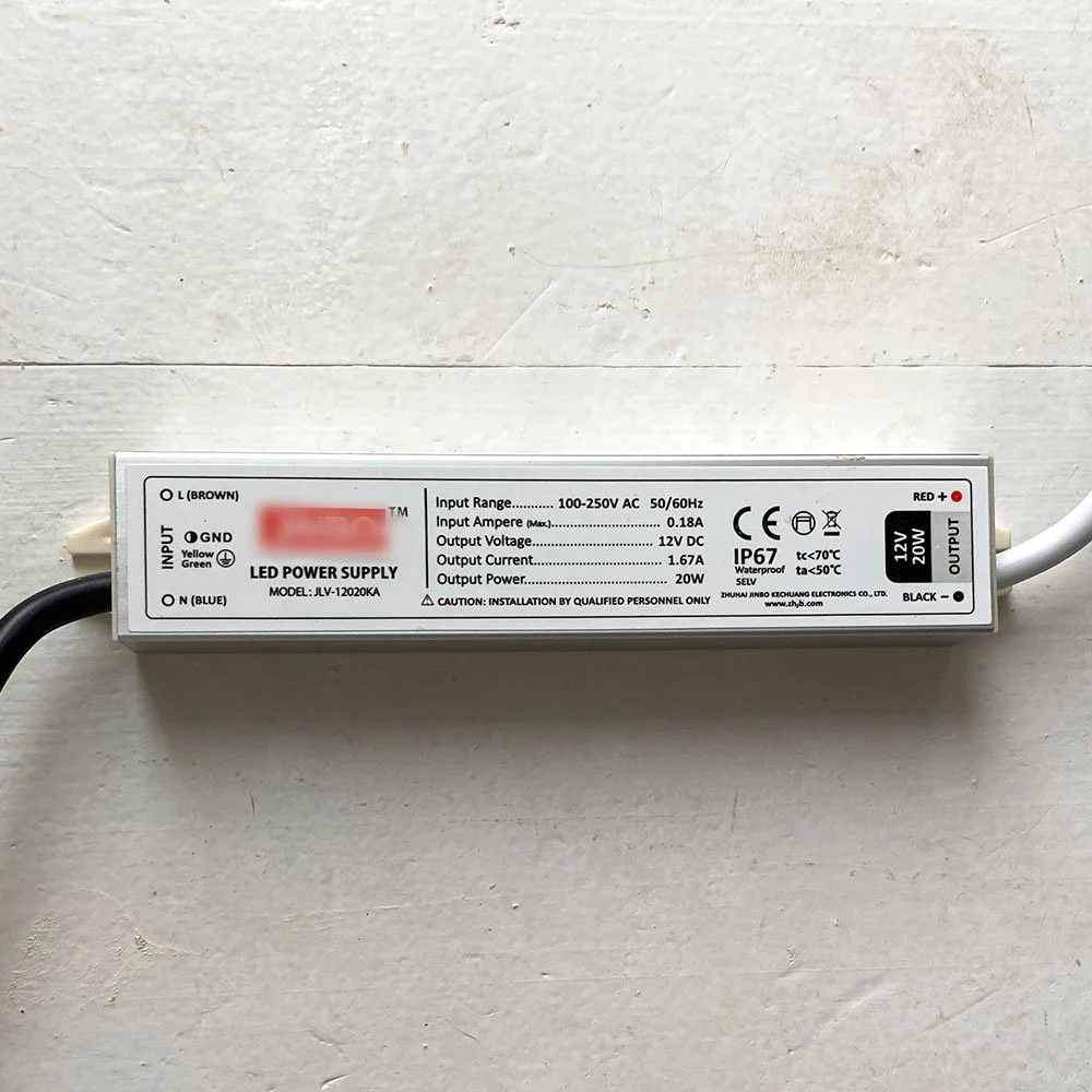 LED Power Driver Transformer for Illuminated House Numbers IP65