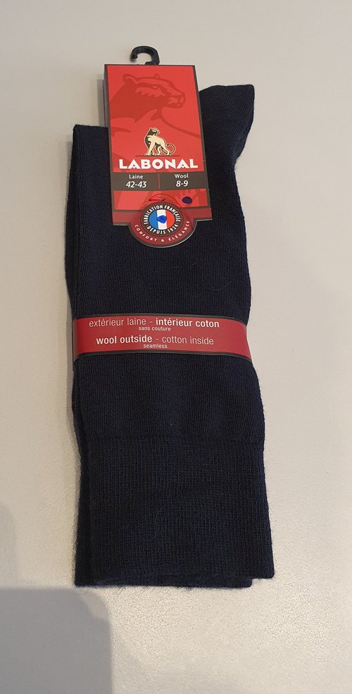 Chaussettes coton bio bleues uni - La Cerise Sur le Gâteau