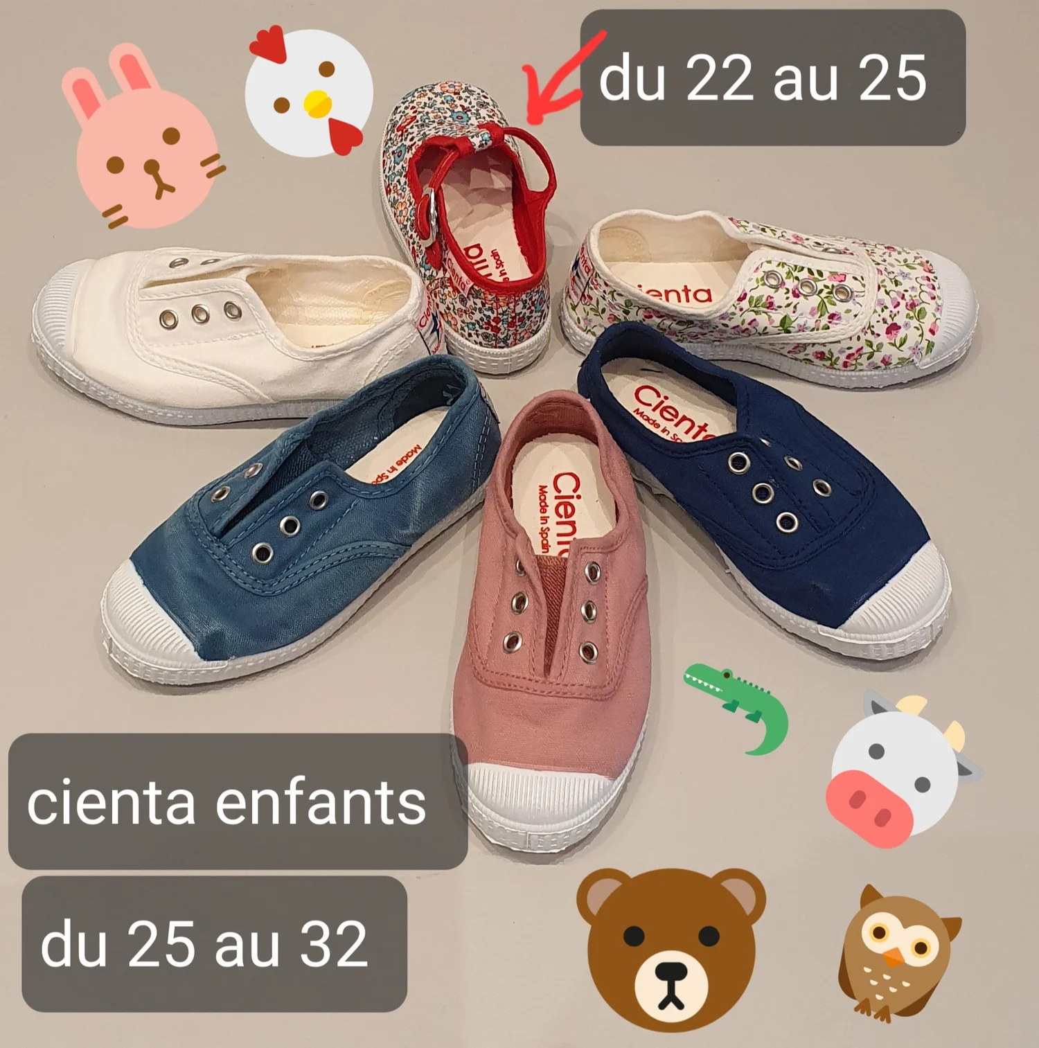 Cienta 70997 – Baskets Toile Enfant Sans Lacets, Élastique Confortable, 100% Biodégradables, Idéales Filles Et Garçons