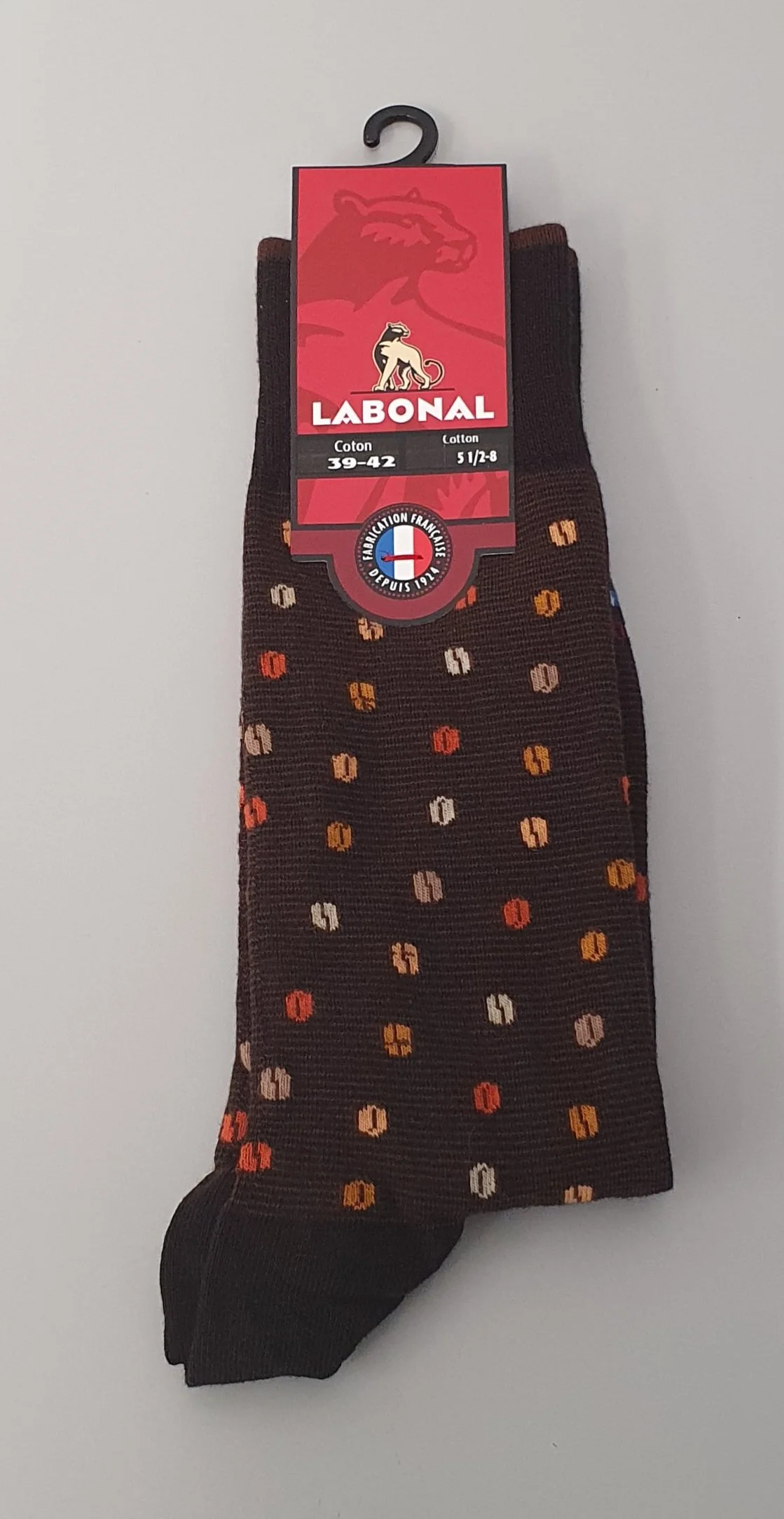 Labonal chaussette 34546-5800 grains de cafe marron