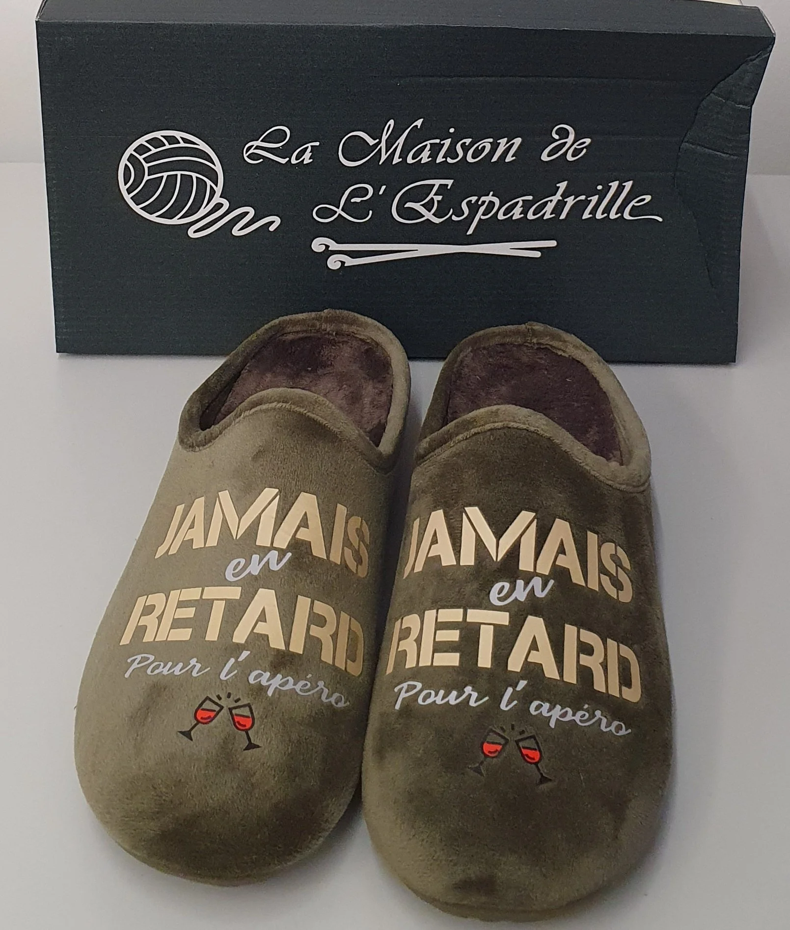 Maison de l'espadrille mule apero 106-8-H12 kaki