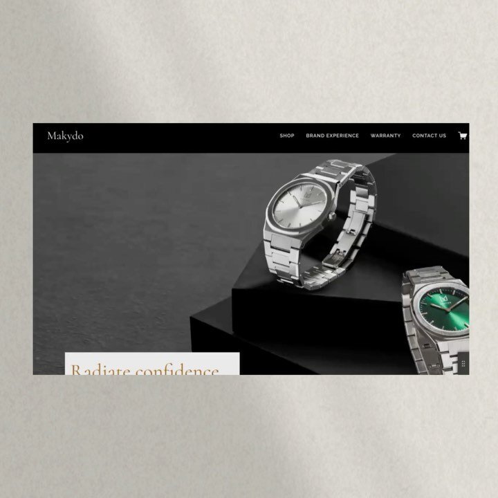 High-fidelity prototype for Makydo, a luxury watch brand. ✨

As we dive further into the digital age, gone are the days when you could get away with having a website and not worrying about how it looks. 🙄

Websites are extremely powerful in taking y