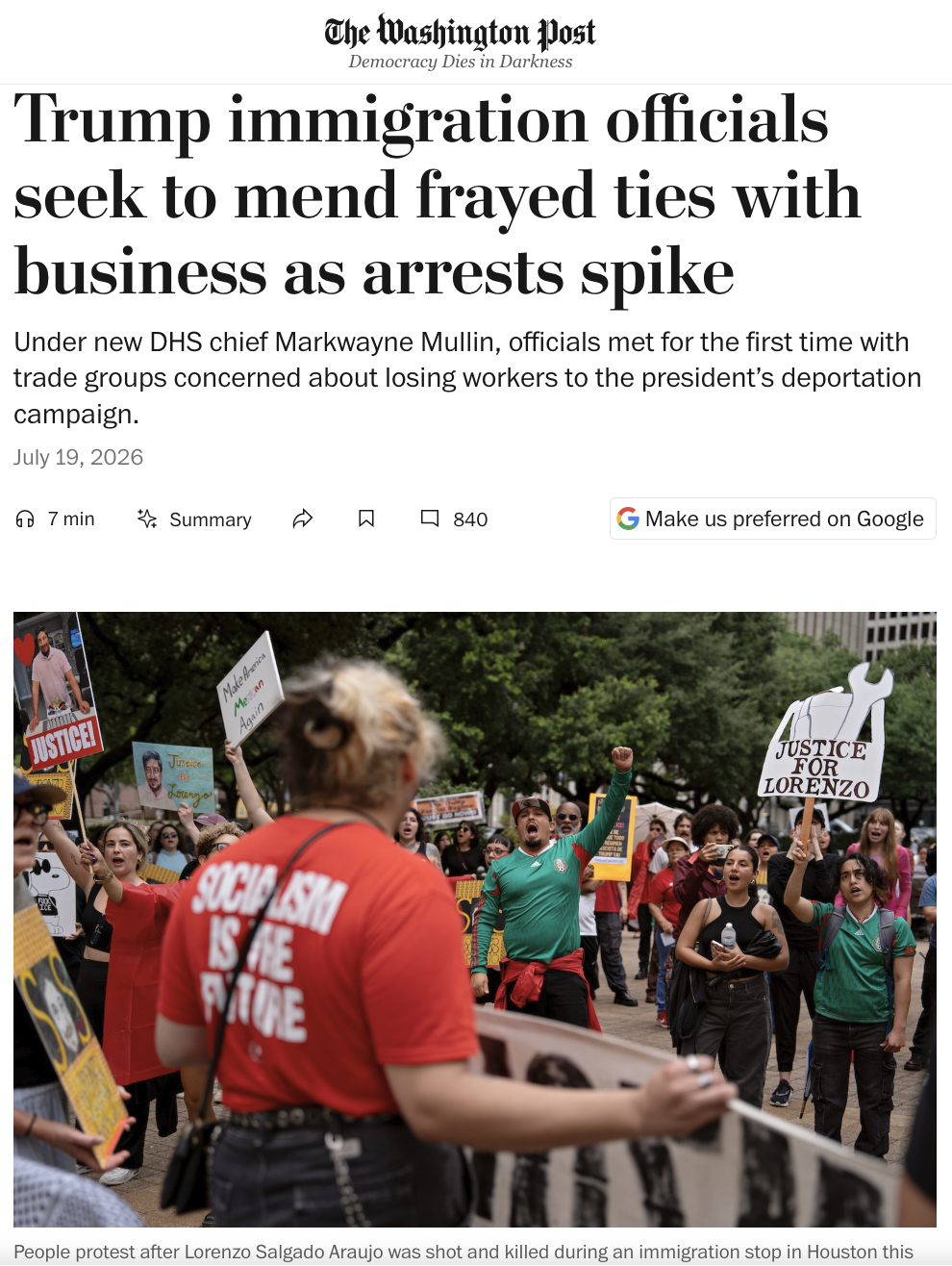The Washington Post |  July 19, 2026