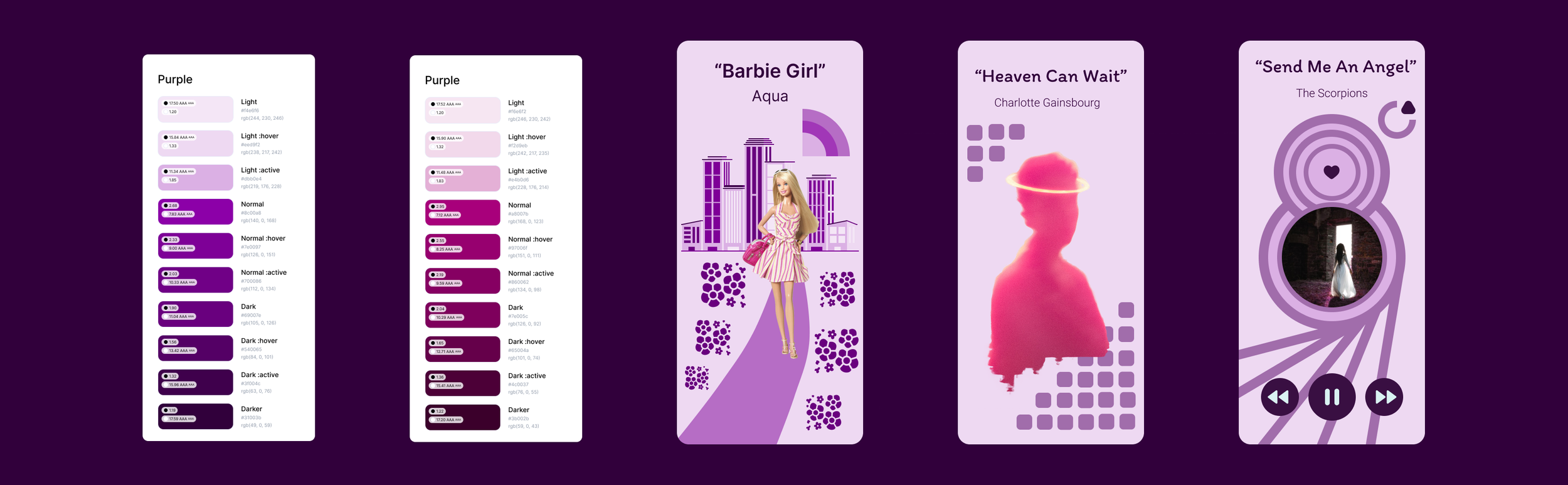 Barbie Music Player Application