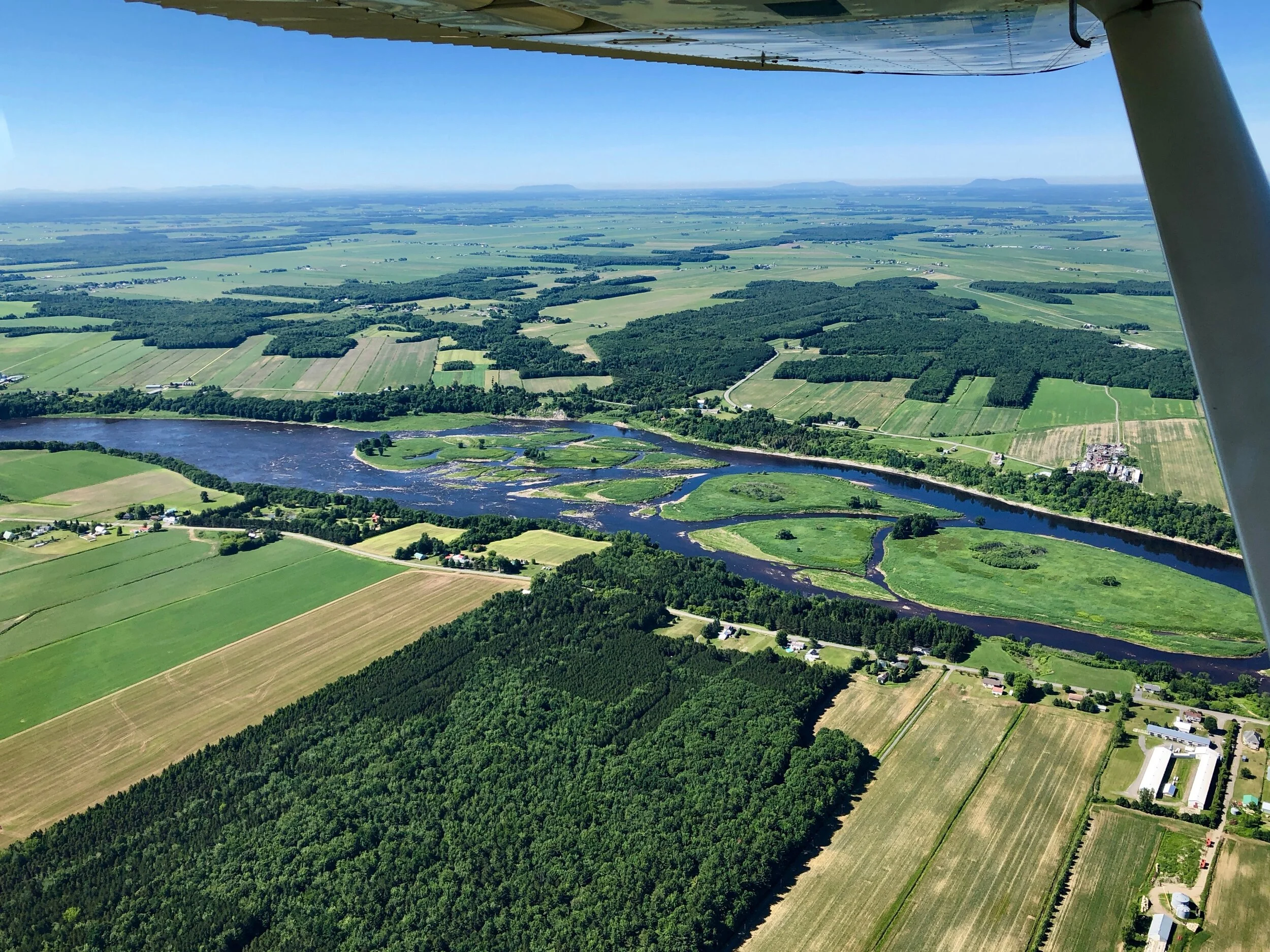 Îles sur la rivière St-François près de Pierreville