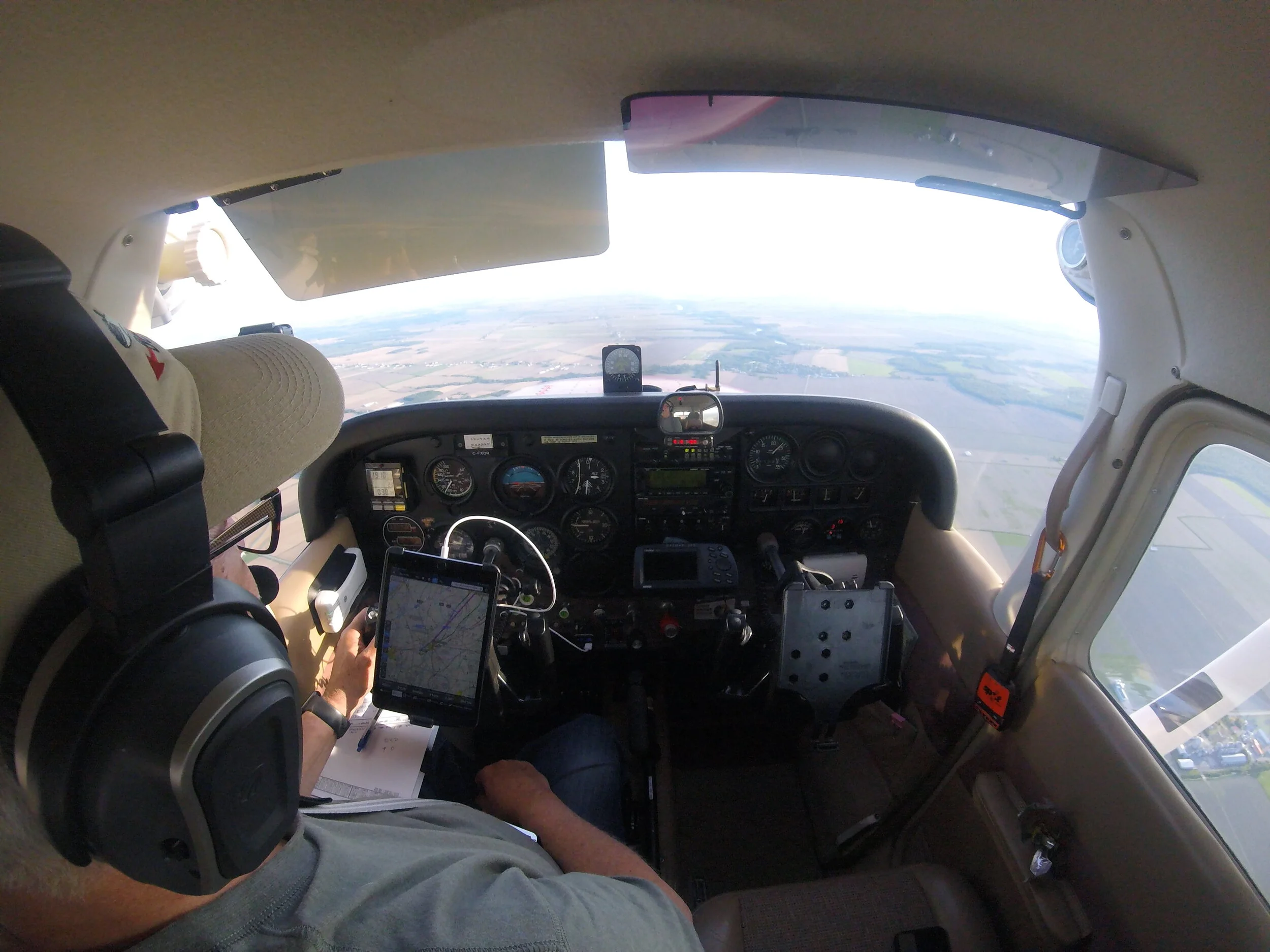 Aux commandes d'un Cessna 172