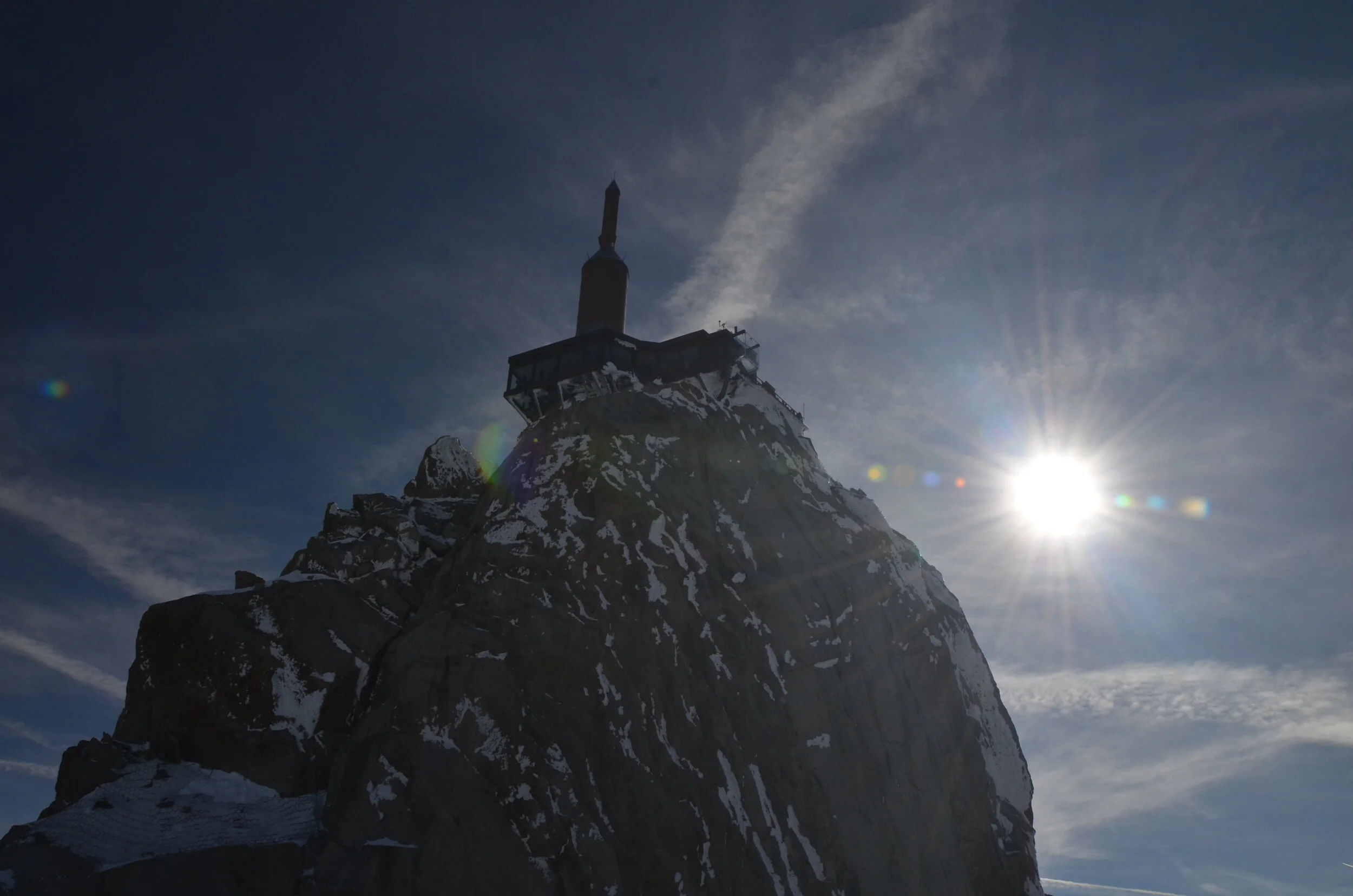Antenne sur l'Aiguille du Midi