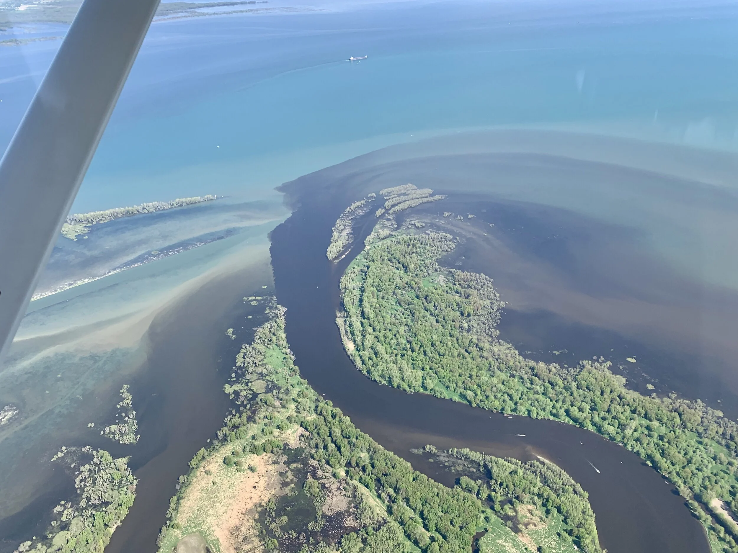 ïles de Sorel : jonction des rivières Yamaska, St-François et Richelieu