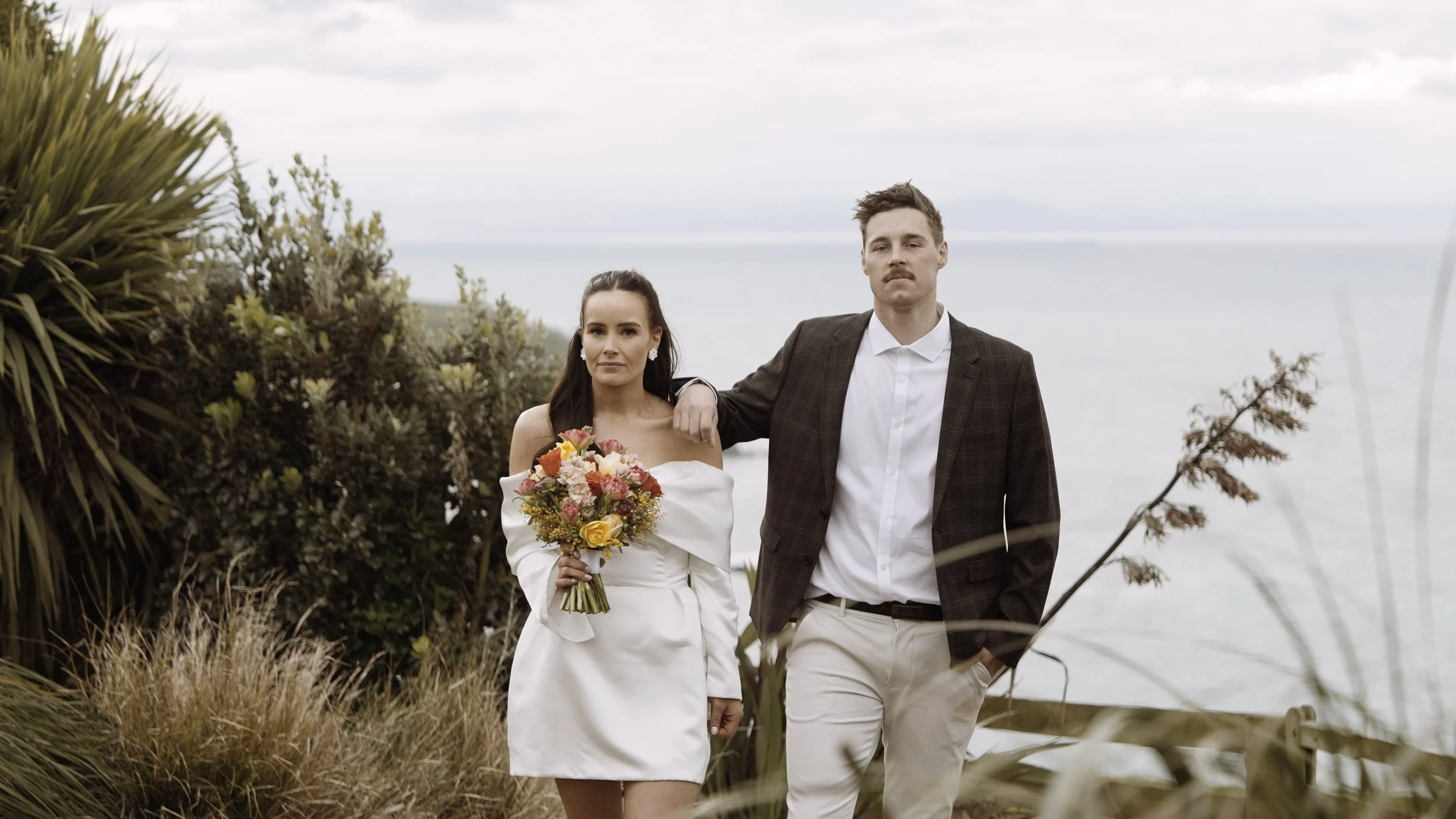 Wedding Film // Samantha + Jordan's New Zealand Elopement at Ridgecliff, Banks Peninsula.