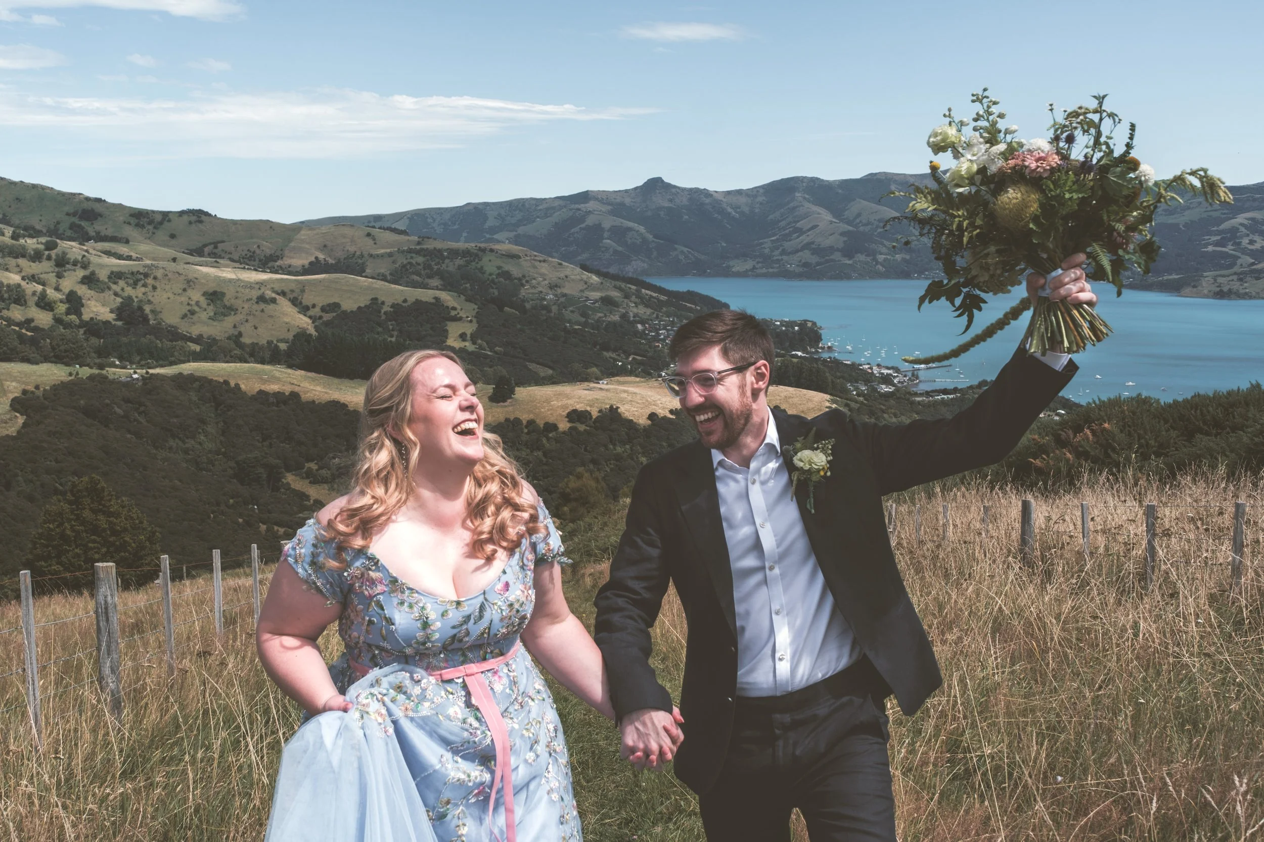 Slideshow // Amelia + Jamie's Akaroa Wedding at Mt Vernon Lodge.