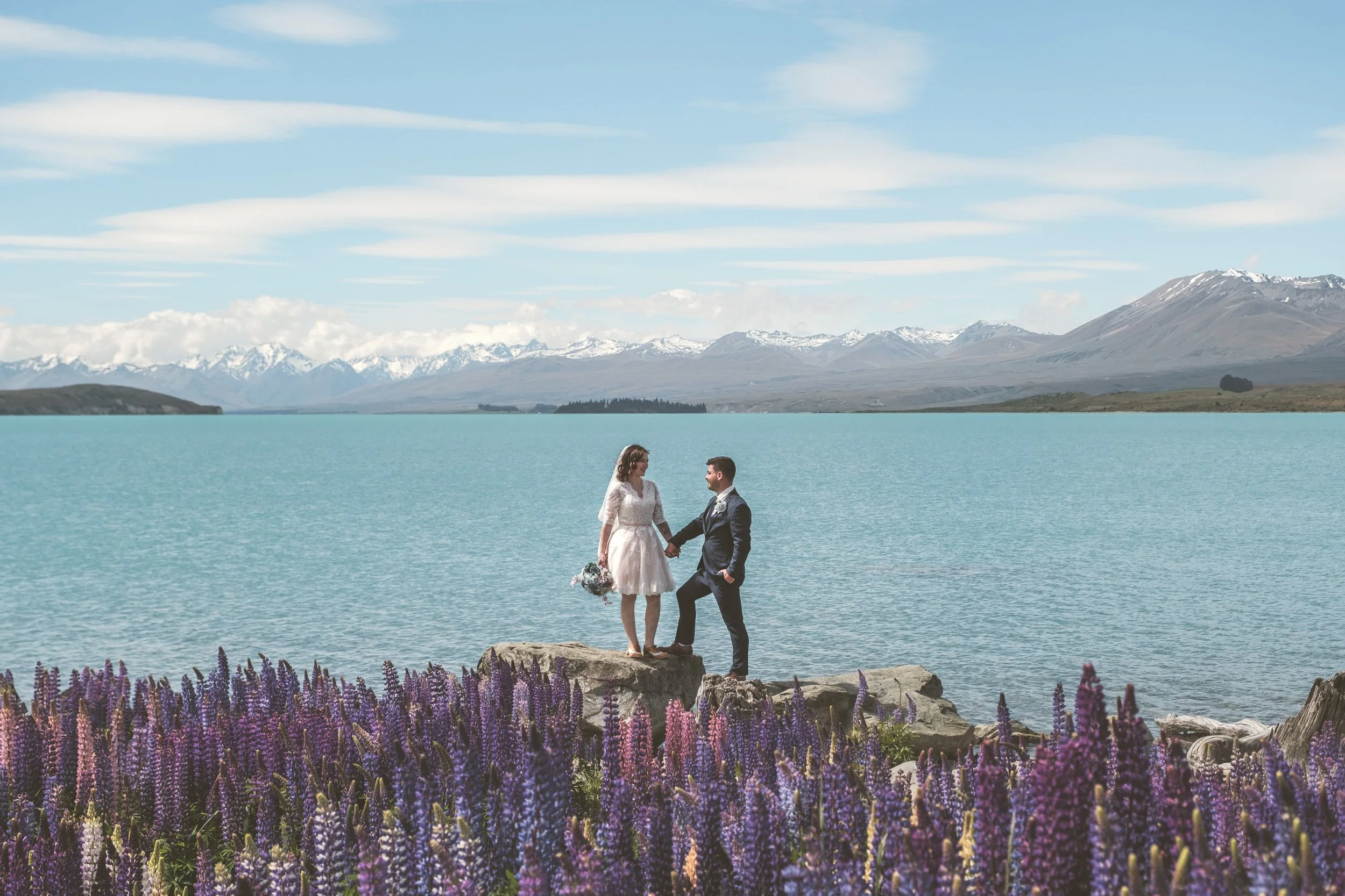 Slideshow // Beka + Jeremy's Lake Tekapo Wedding at Church of the Good Shepherd.