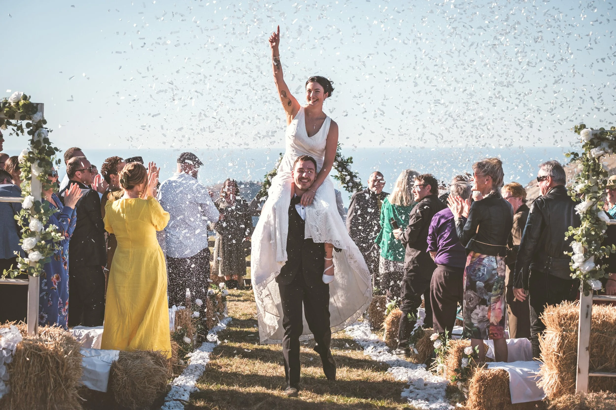 Slideshow // Lia + Aran's Banks Peninsula Wedding in Akaroa and Pigeon Bay.