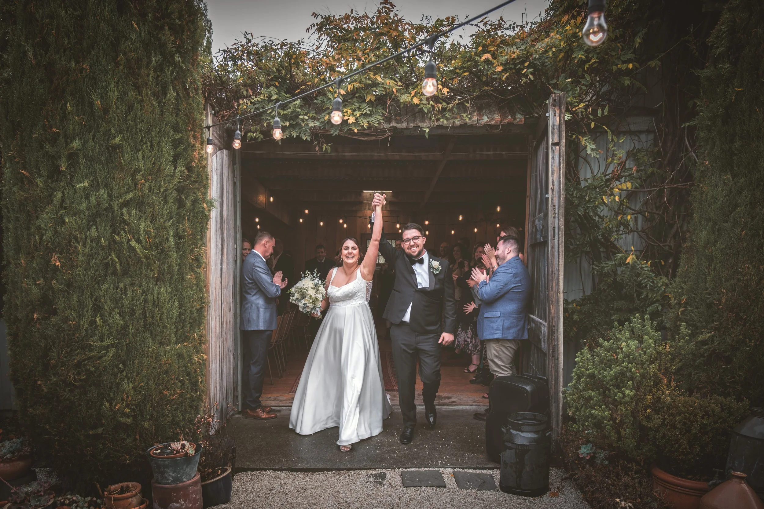 Slideshow//  Chris + Anna's Christchurch Wedding at Cossars Wineshed.