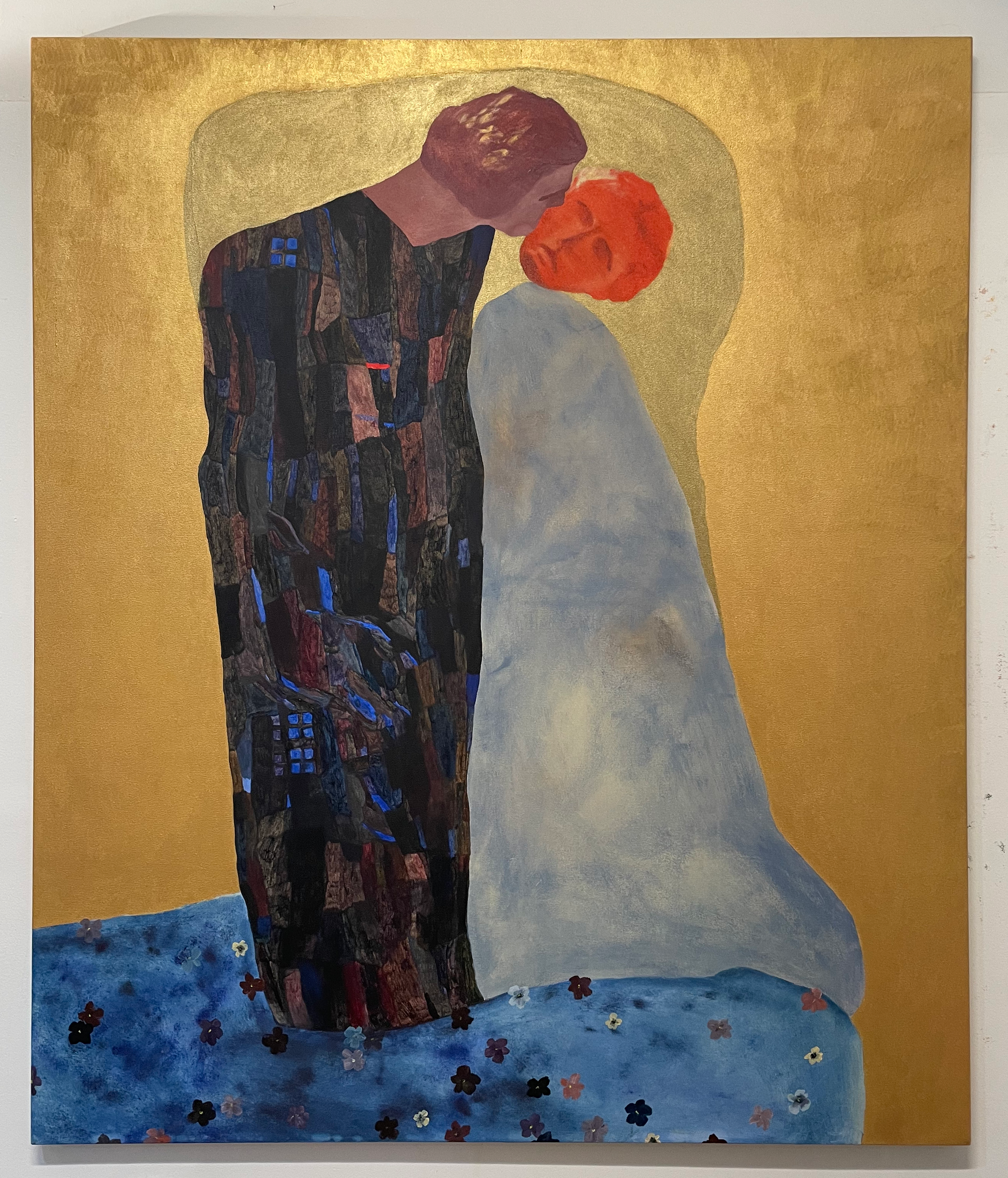 "We Come In Blind With Our Timing," 60"x70", acrylic and oil on canvas (2026) (available; email to inquire)