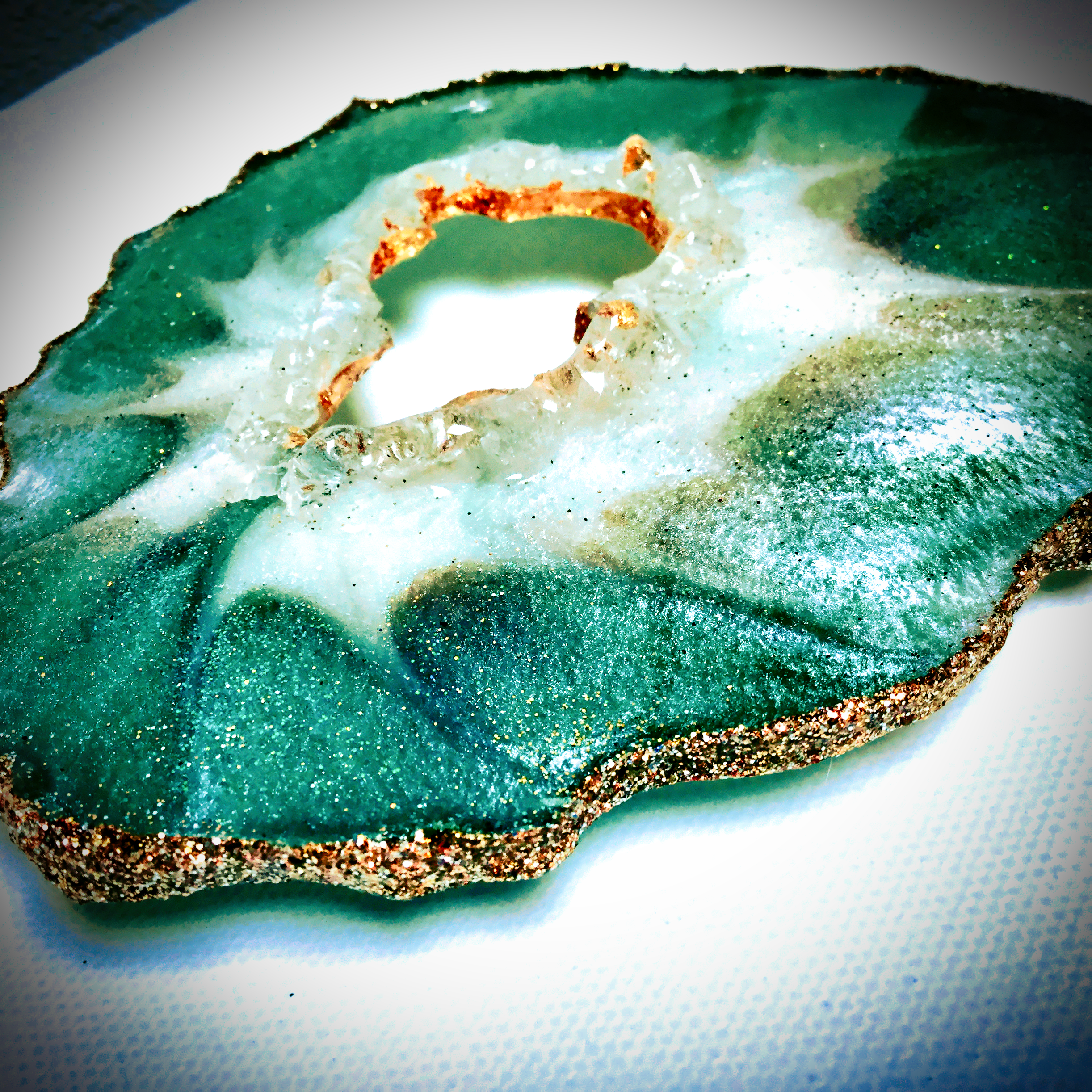 Epoxy Geode Ornament