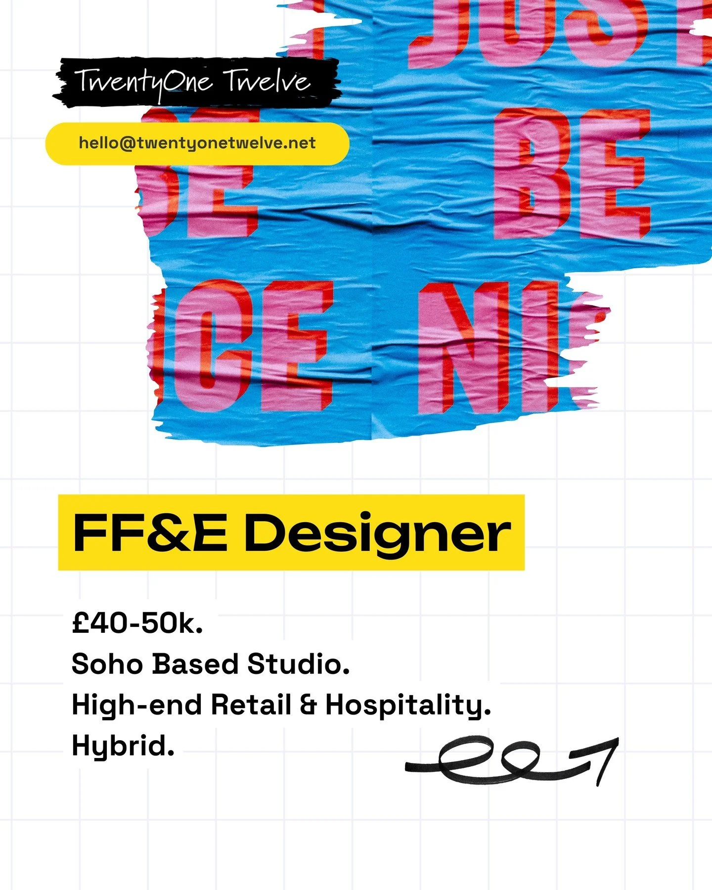 A Soho-based design studio is looking for a FF&amp;E Designer to join their team.

Luxury hospitality and retail projects, beautiful materiality, and a genuinely collaborative culture.

&pound;40&ndash;50k | Hybrid | London

Sound like you, or someon