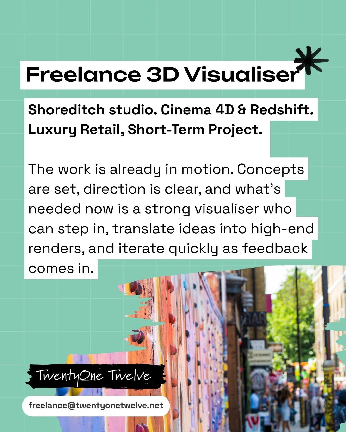 𝗙𝗿𝗲𝗲𝗹𝗮𝗻𝗰𝗲 𝟯𝗗 𝗩𝗶𝘀𝘂𝗮𝗹𝗶𝘀𝗲𝗿 | 𝗟𝘂𝘅𝘂𝗿𝘆 𝗥𝗲𝘁𝗮𝗶𝗹 | 𝗖𝗶𝗻𝗲𝗺𝗮 𝟰𝗗 + 𝗥𝗲𝗱𝘀𝗵𝗶𝗳𝘁
𝗦𝗵𝗼𝗿𝘁-𝘁𝗲𝗿𝗺 𝗯𝗼𝗼𝗸𝗶𝗻𝗴 | 𝟭𝟮𝘁𝗵 𝘁𝗼 𝟮𝟬𝘁𝗵

A live luxury retail project is picking up pace and needs immediate 3D suppor