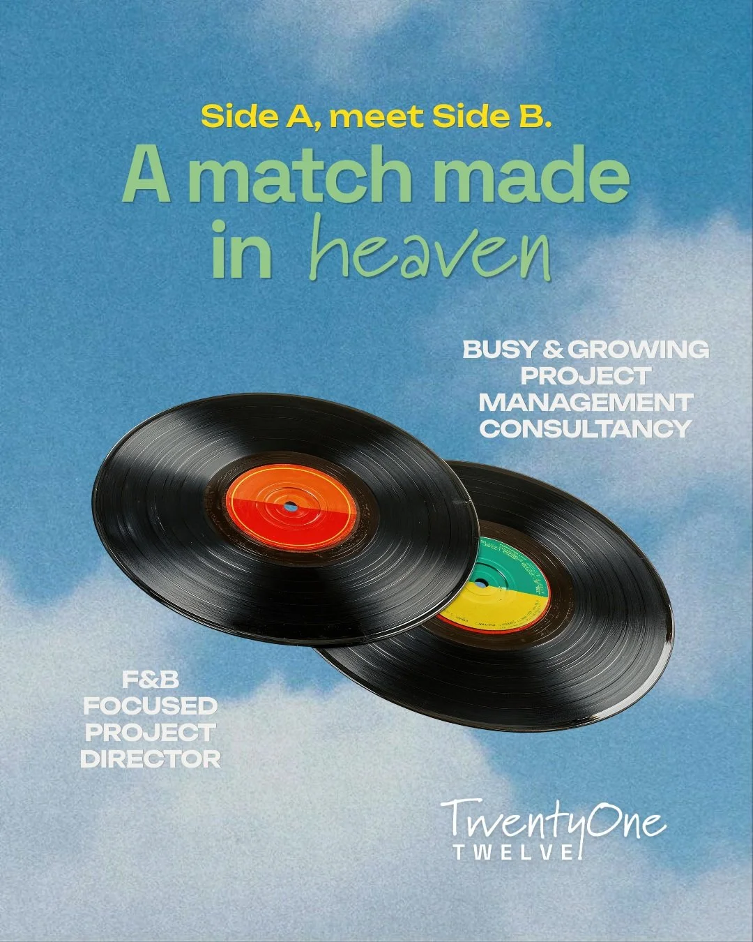 Side A, meet Side B. 🎶

A busy and growing project management consultancy needed someone who could hit the ground running. An F&amp;B focused Project Director was ready for his next big track. We put the two together, and honestly, they haven't skip