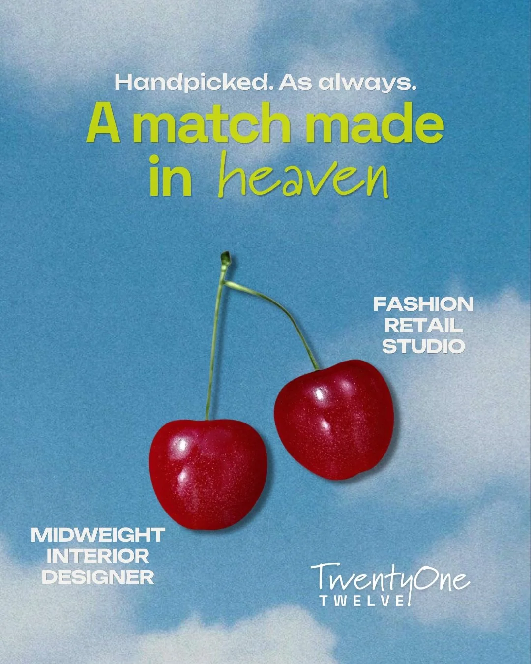 Handpicked. As always. 🍒

A well-known studio (the sort whose fashion retail projects you've almost certainly walked through) came to us months into an open search. 

They needed a Midweight Interior Designer, and the brief had three things that rar