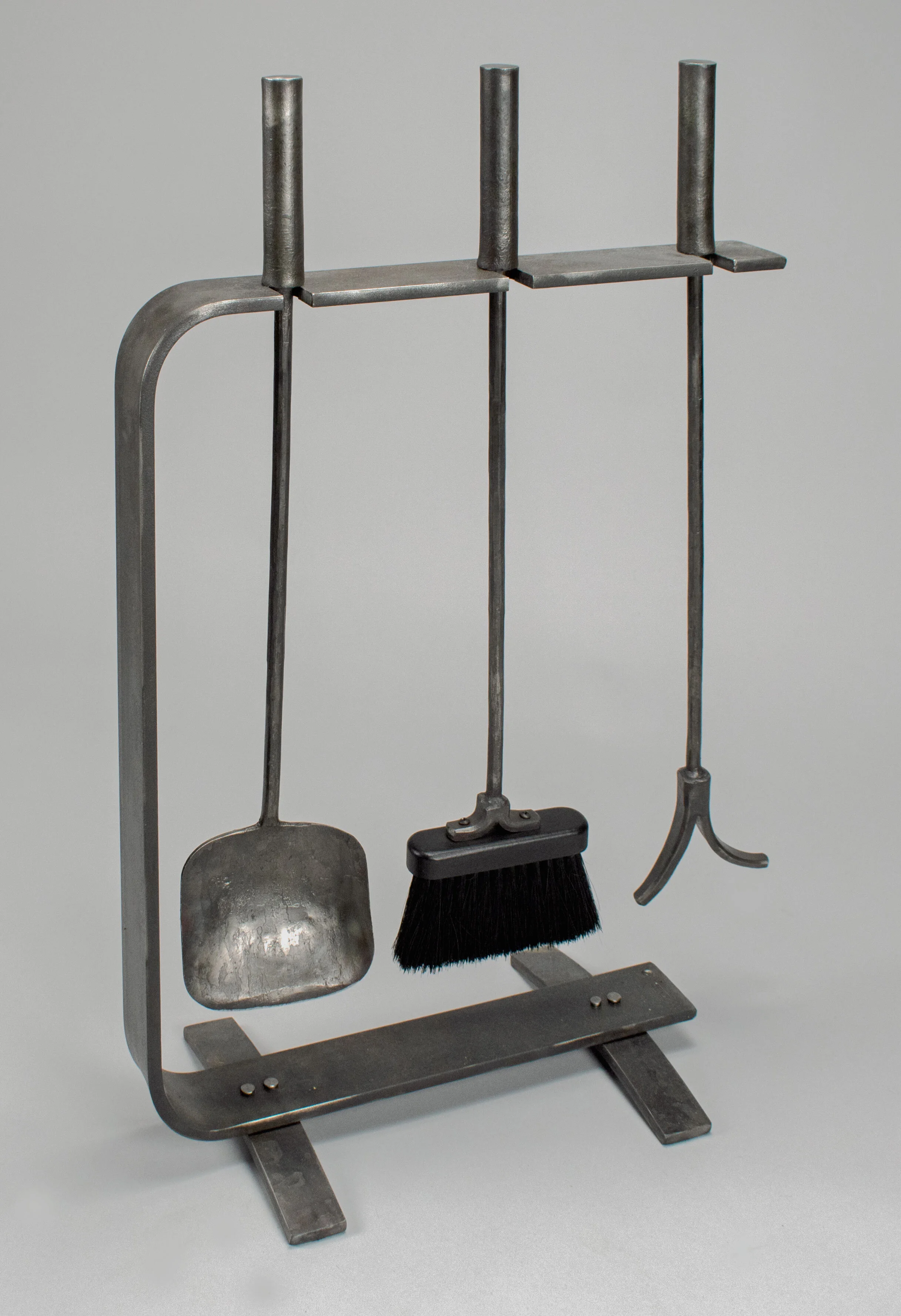 Fireplace Tools - Forged Iron and Brush