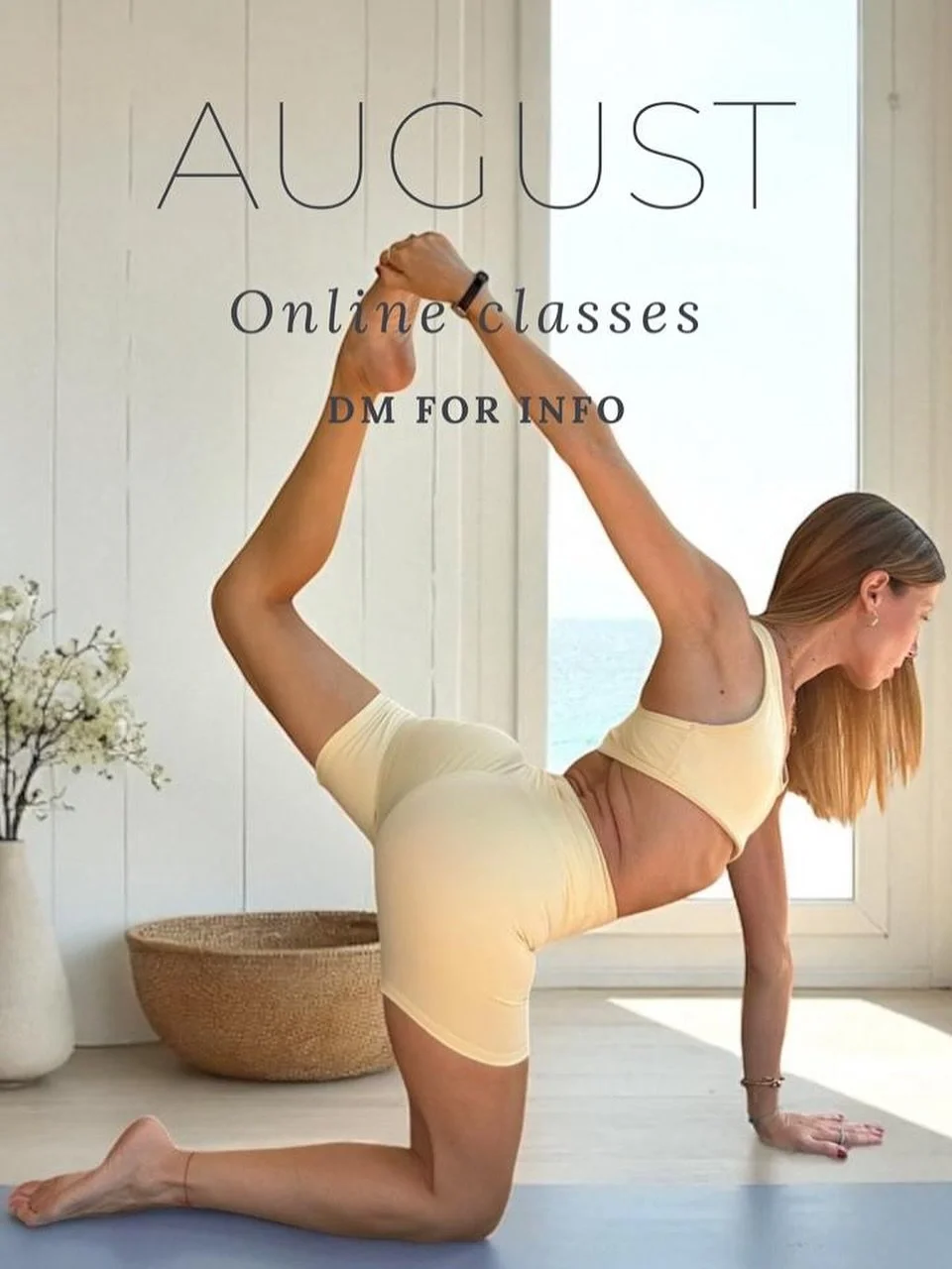 Want to stay active during vacation? 💪 Let&rsquo;s work out together anywhere, anytime! 🌍✨ DM for all the details!