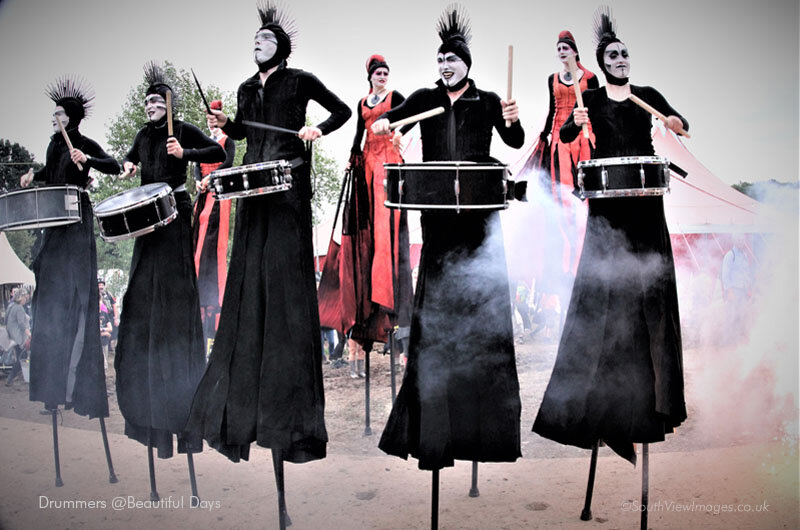 Drummers at Beautiful Days Festival 2019 by Simon Williams