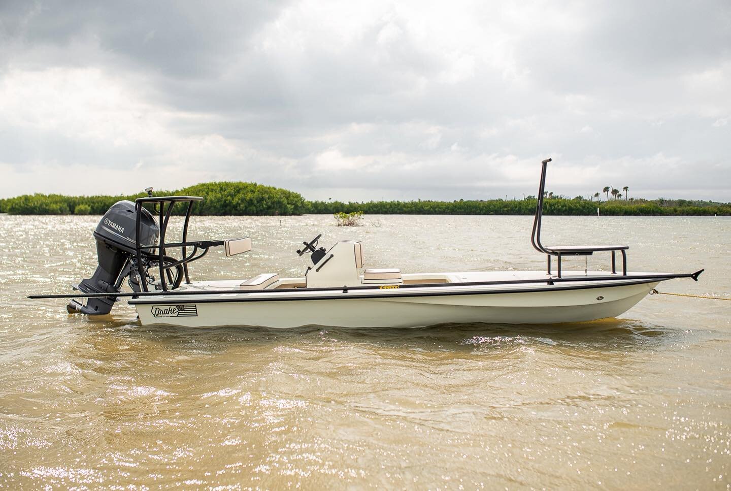 A special Nomad we built for @mziegler54. Thank you for letting us build your dream boat! Stay tuned for some photos and video of the unique features on this one 🤘🏽#neversettle #drakeskiffs #nomad #comingtoaflatnearyou