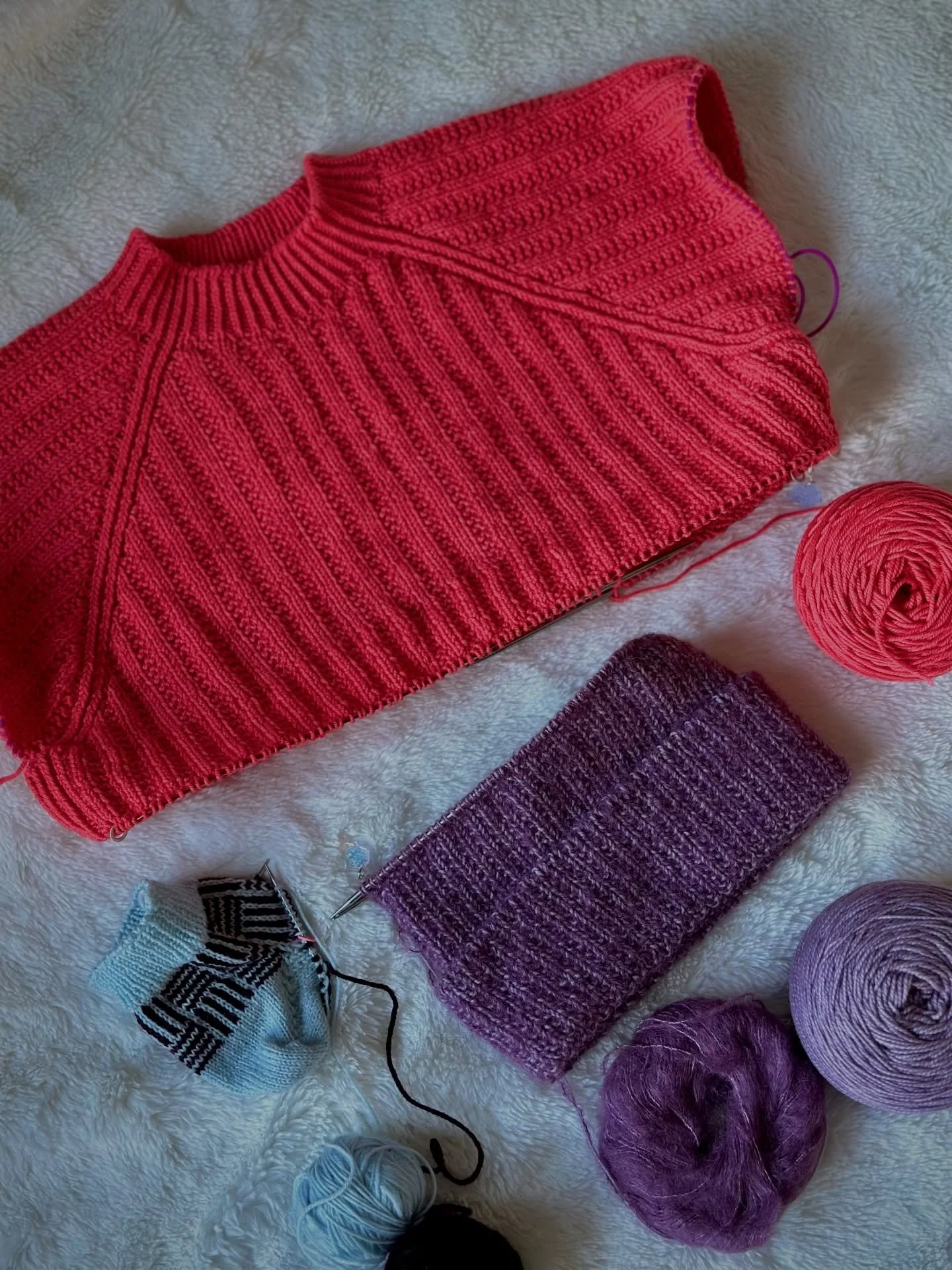 It&rsquo;s that time of year where I go over my works in progress. Ok, well, active works in progress 🤭

I technically have 3 other WIPs, though 2 are definitely getting frogged and the last one switches teams depending on my mood.

The 3 WIPs I&rsq