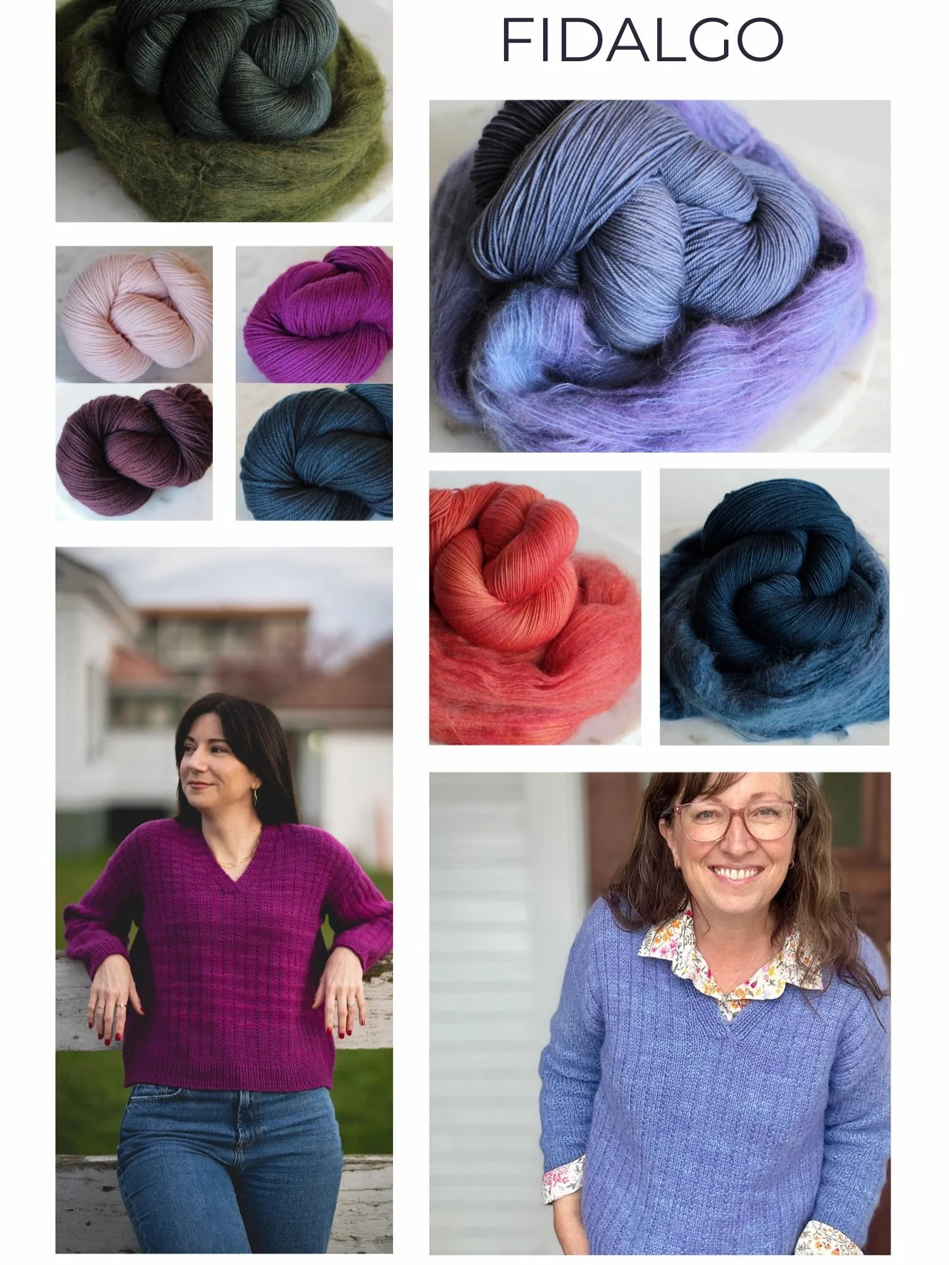 @sewhappyjane has dyed up so many stunning colors for the Fidalgo Pullover release, and it has me wanting to cast on about 10 more! 

My first version uses Meadow DK in Night Bloom, which I&rsquo;m completely in love with. It&rsquo;s a lightweight bo