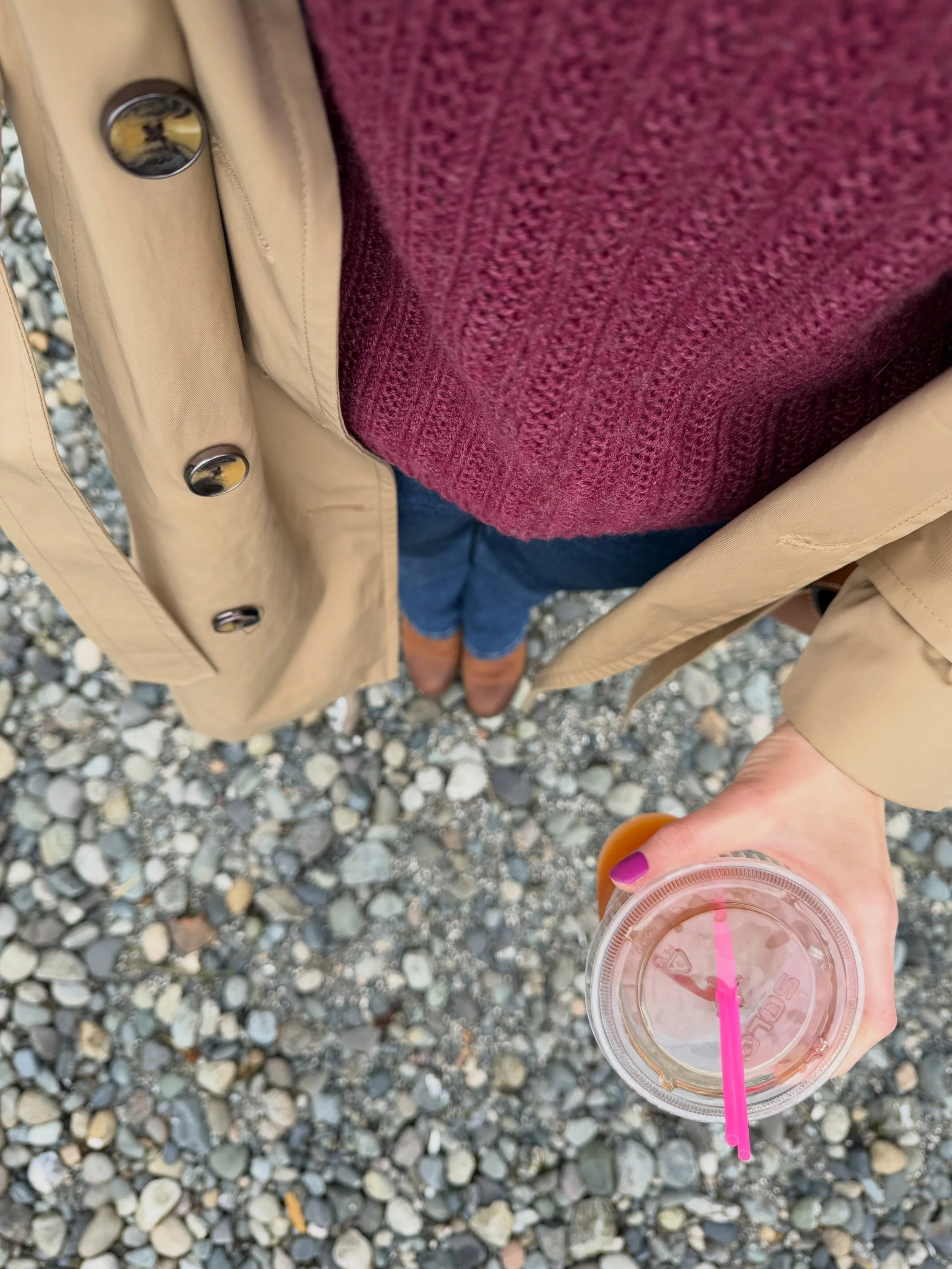 I know everyone is ready for the warmth and sunshine, but days like today remind me why I&rsquo;m a PNWer at heart. Give me moody clouds and gentle waves any day.

On chilly days like this one, I love to wear my short sleeve Anacortes Pullover layere