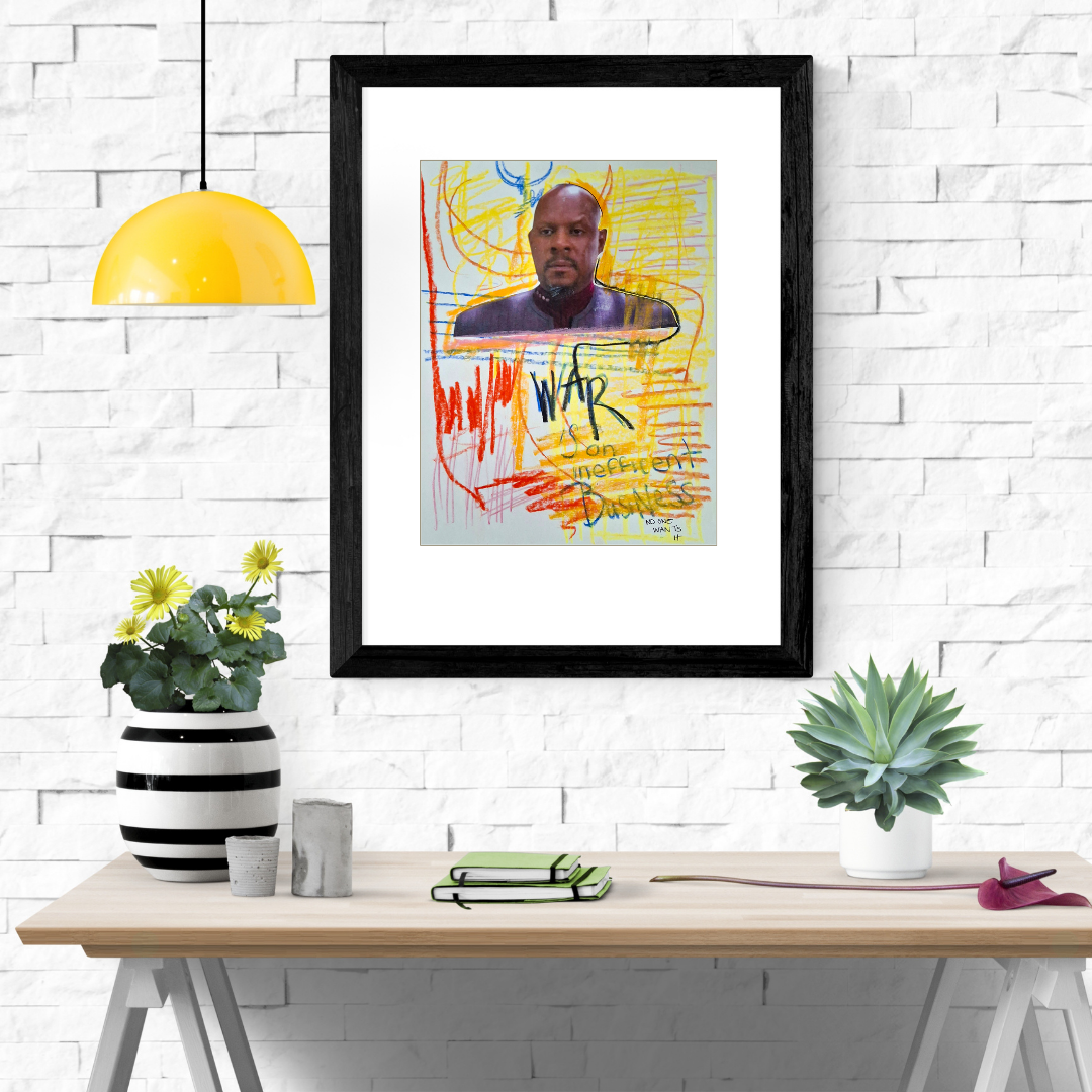 Fan Art Color of Sci Fi - Sisko Talks War